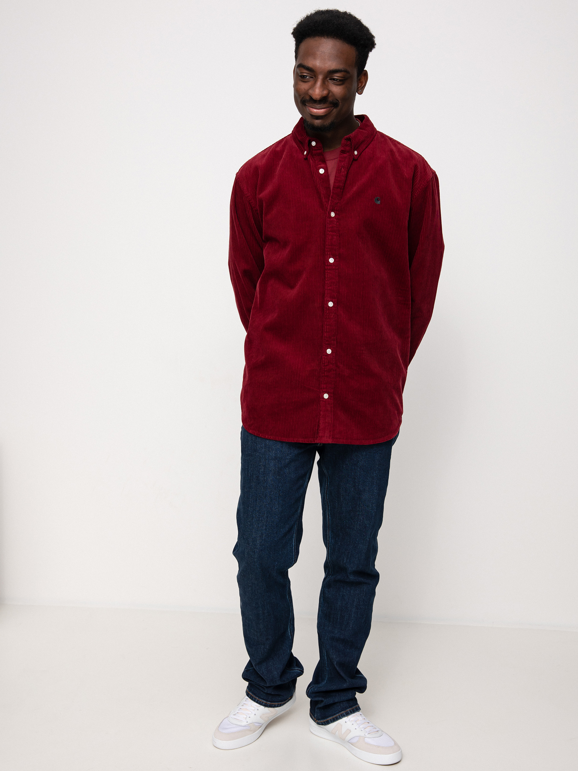 Koszula Carhartt WIP Madison Cord (corvina/black)