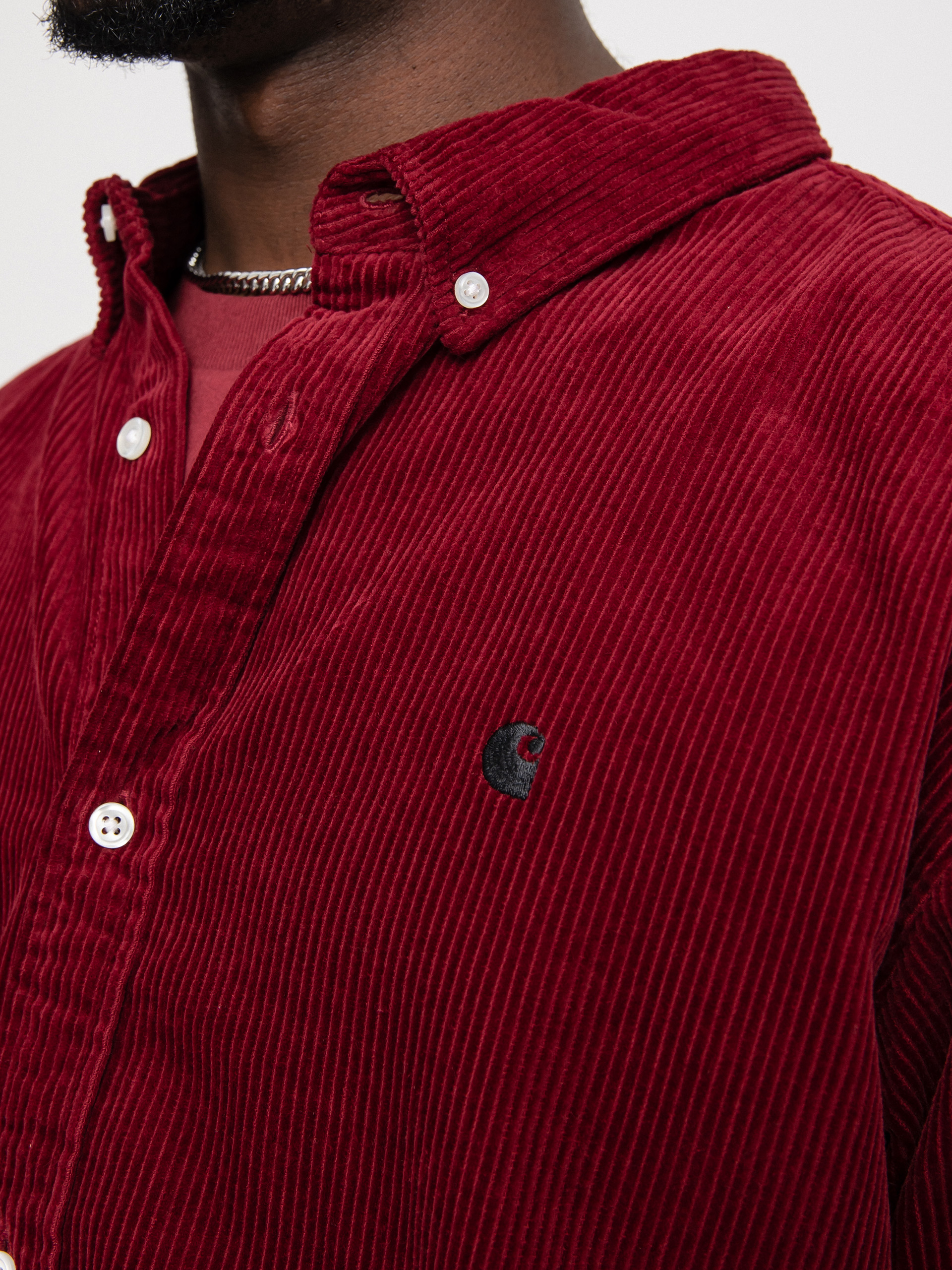 Koszula Carhartt WIP Madison Cord (corvina/black)