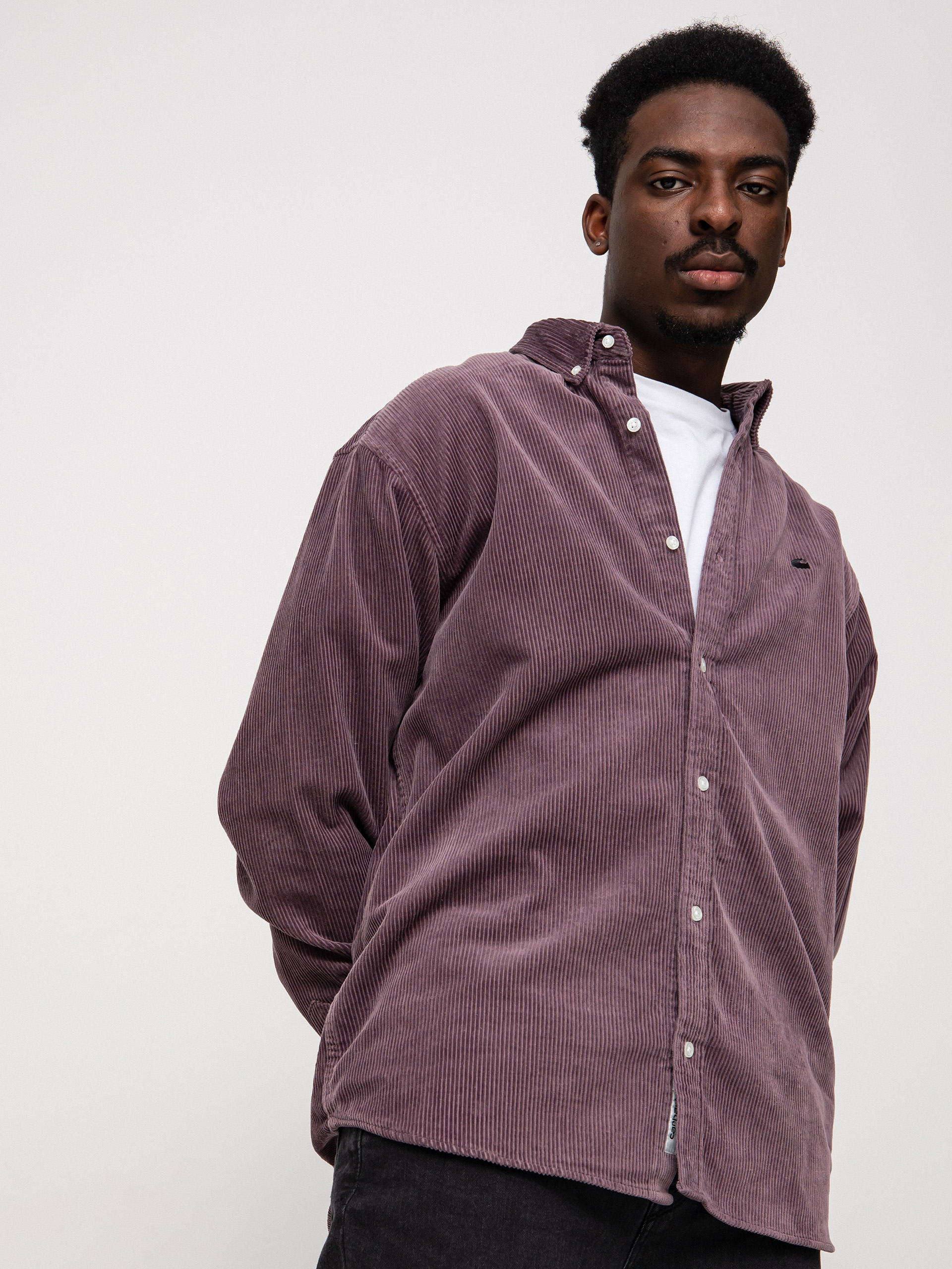 Koszula Carhartt WIP Madison Cord (misty thistle/black)