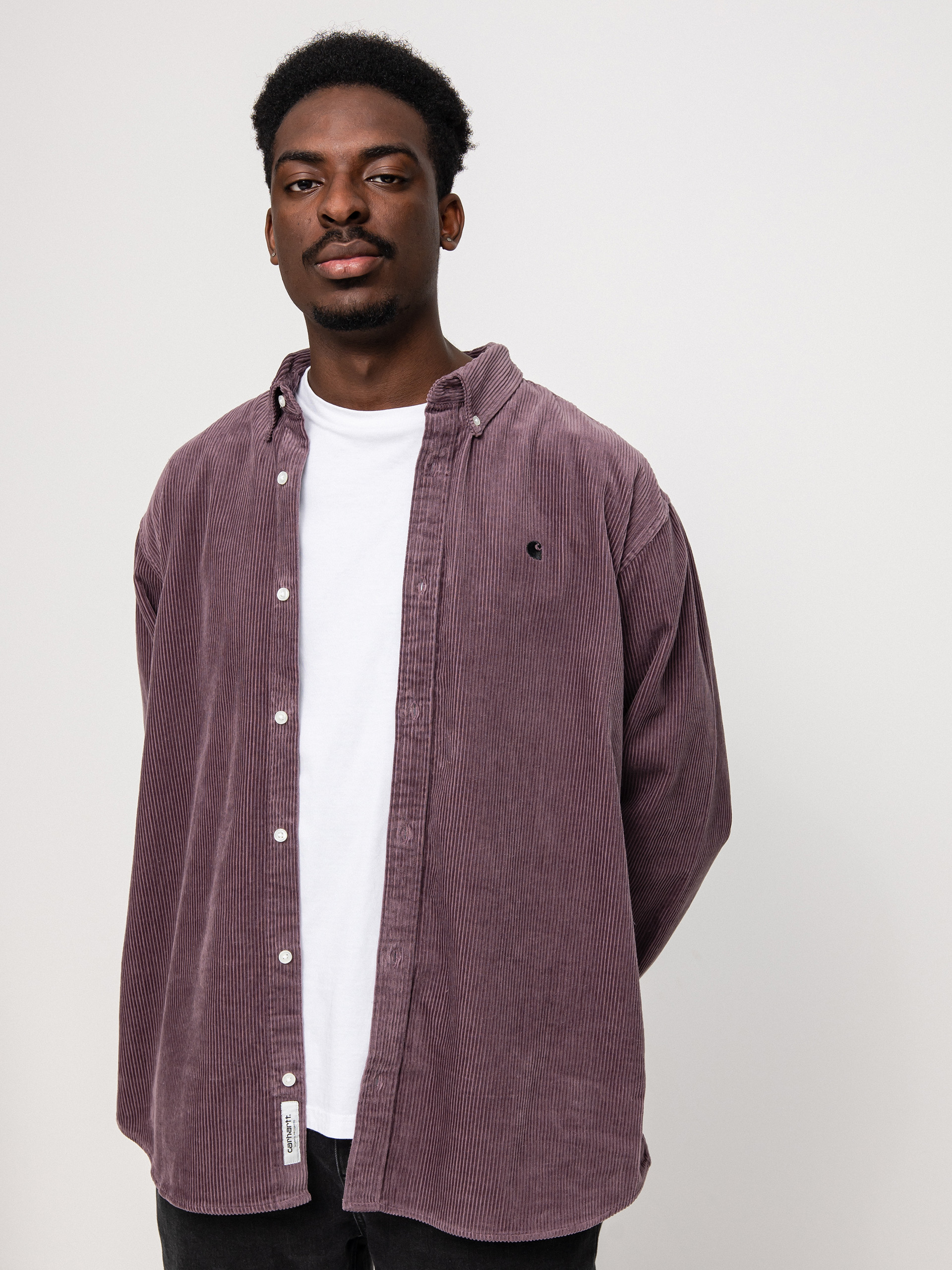 Koszula Carhartt WIP Madison Cord (misty thistle/black)