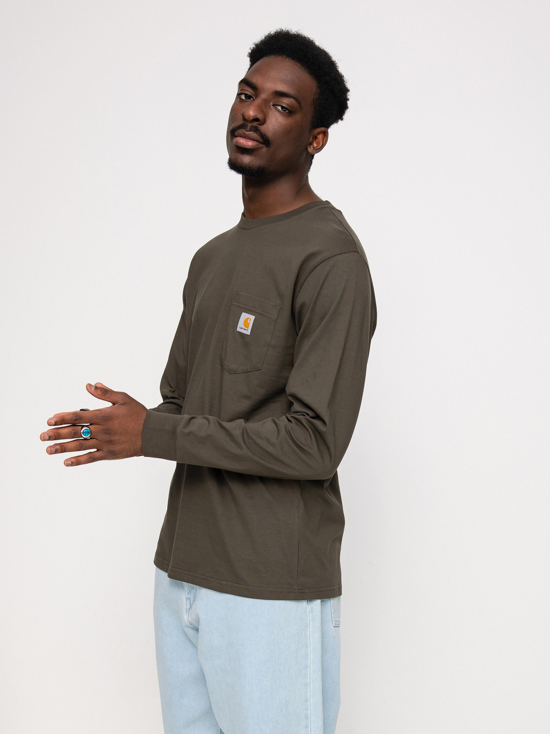 Longsleeve Carhartt WIP Pocket (cypress)