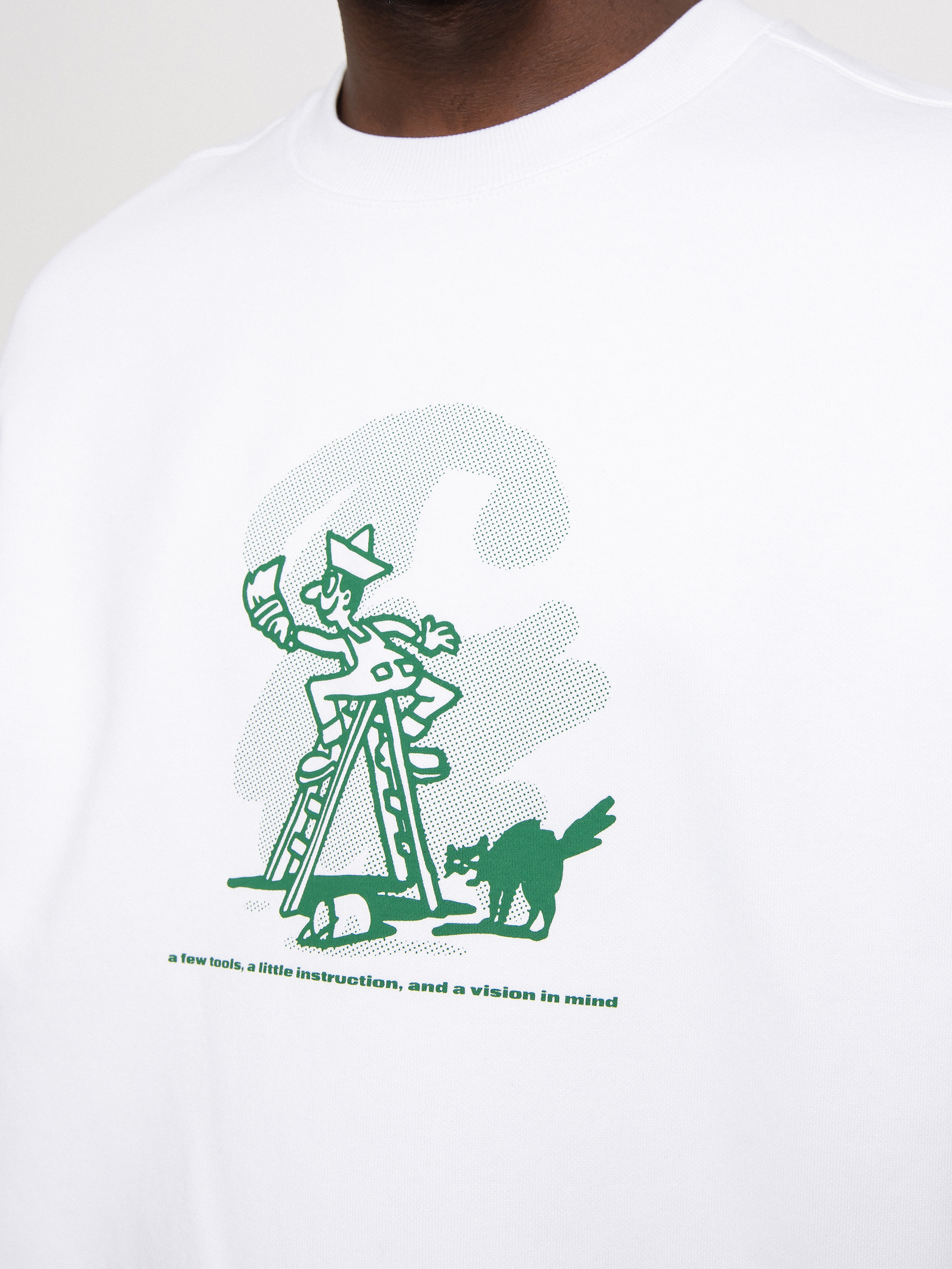 Bluza Carhartt WIP Lucky Painter (white/bonsai)