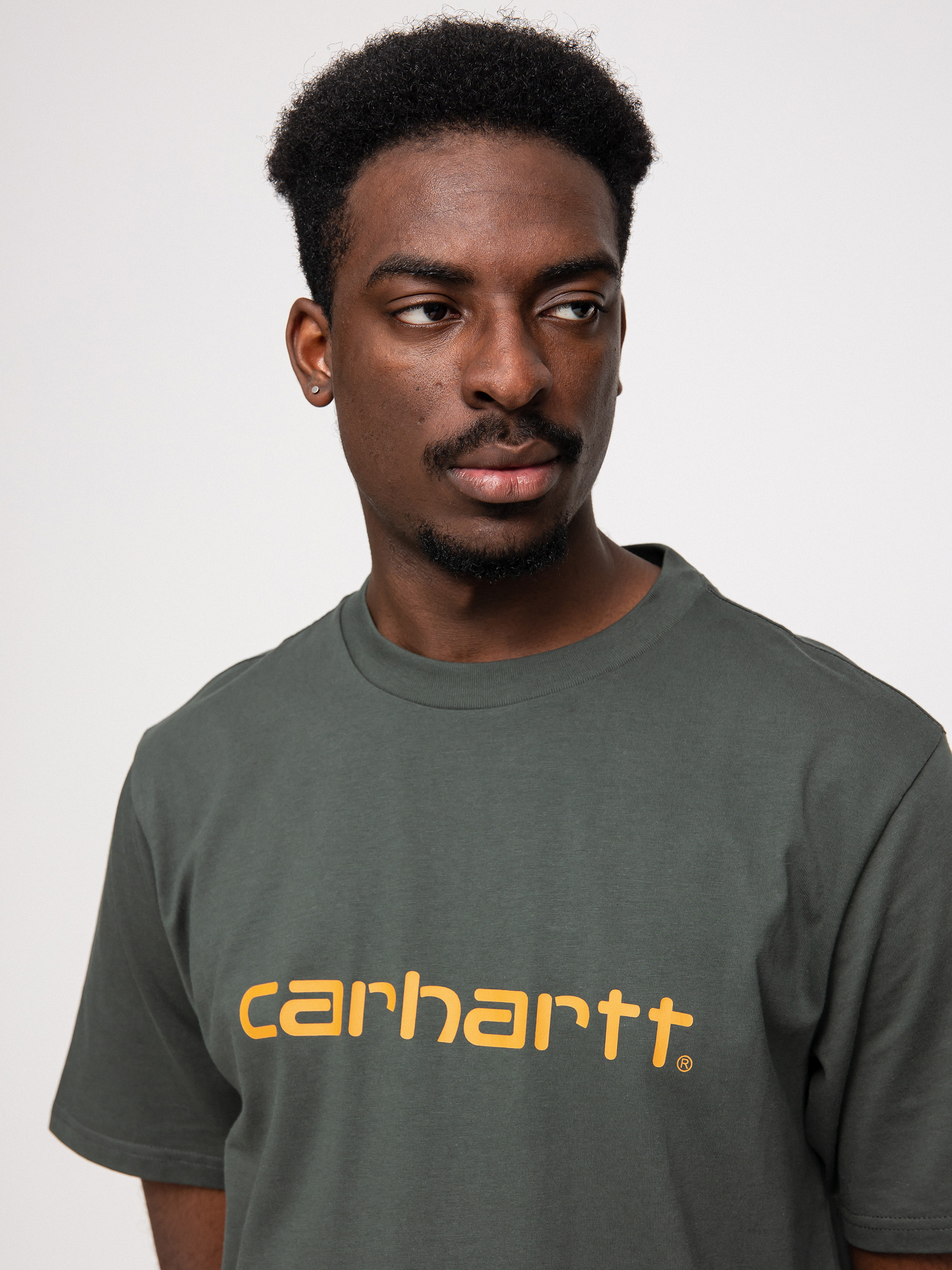 T-shirt Carhartt WIP Script (boxwood/ochre)