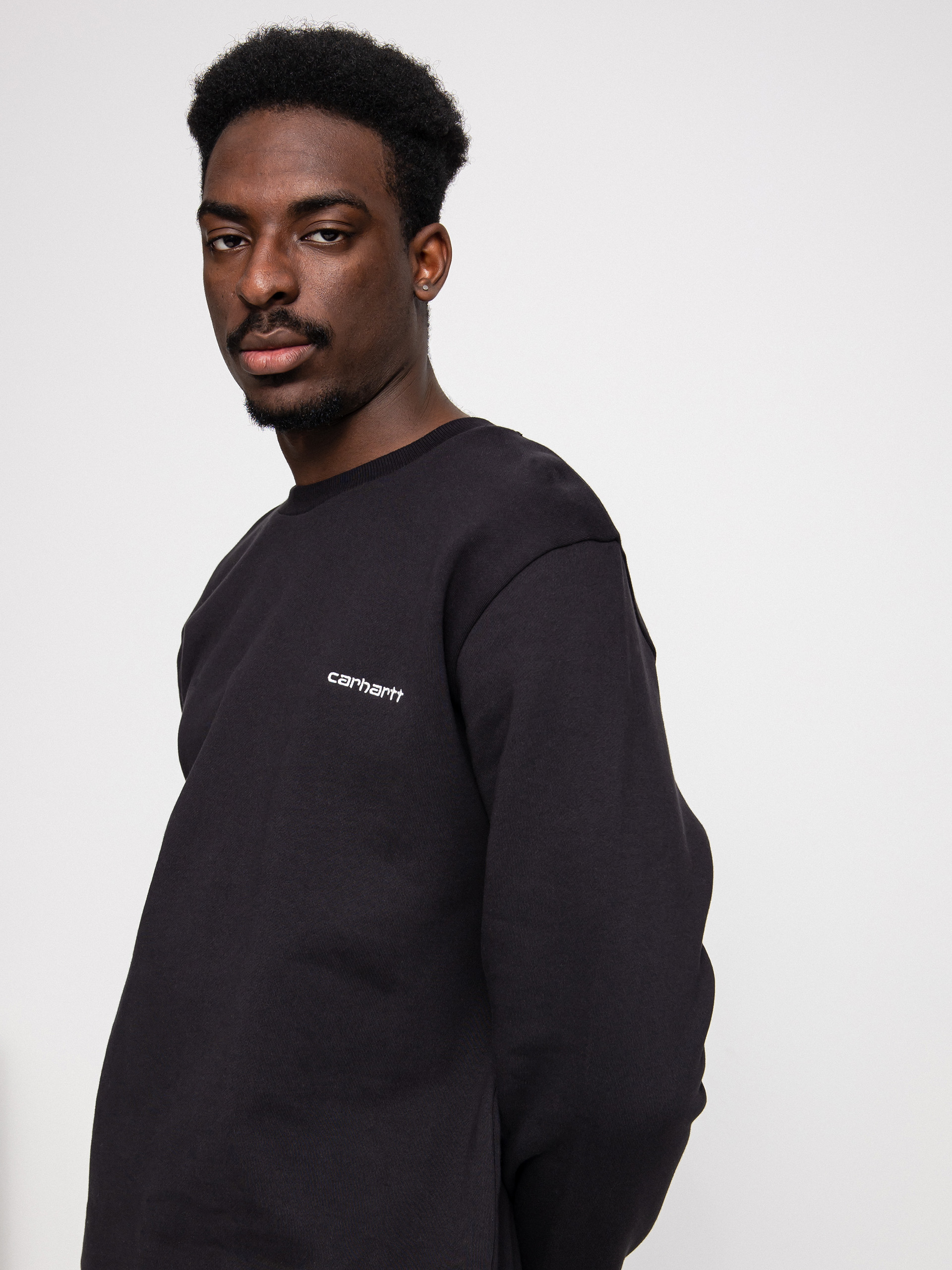 Bluza Carhartt WIP Script Embroidery (black/white)