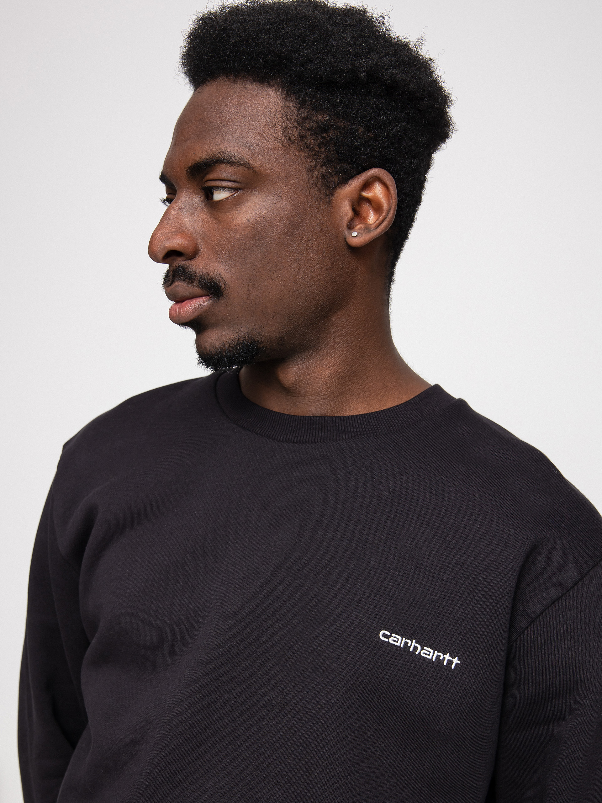Bluza Carhartt WIP Script Embroidery (black/white)