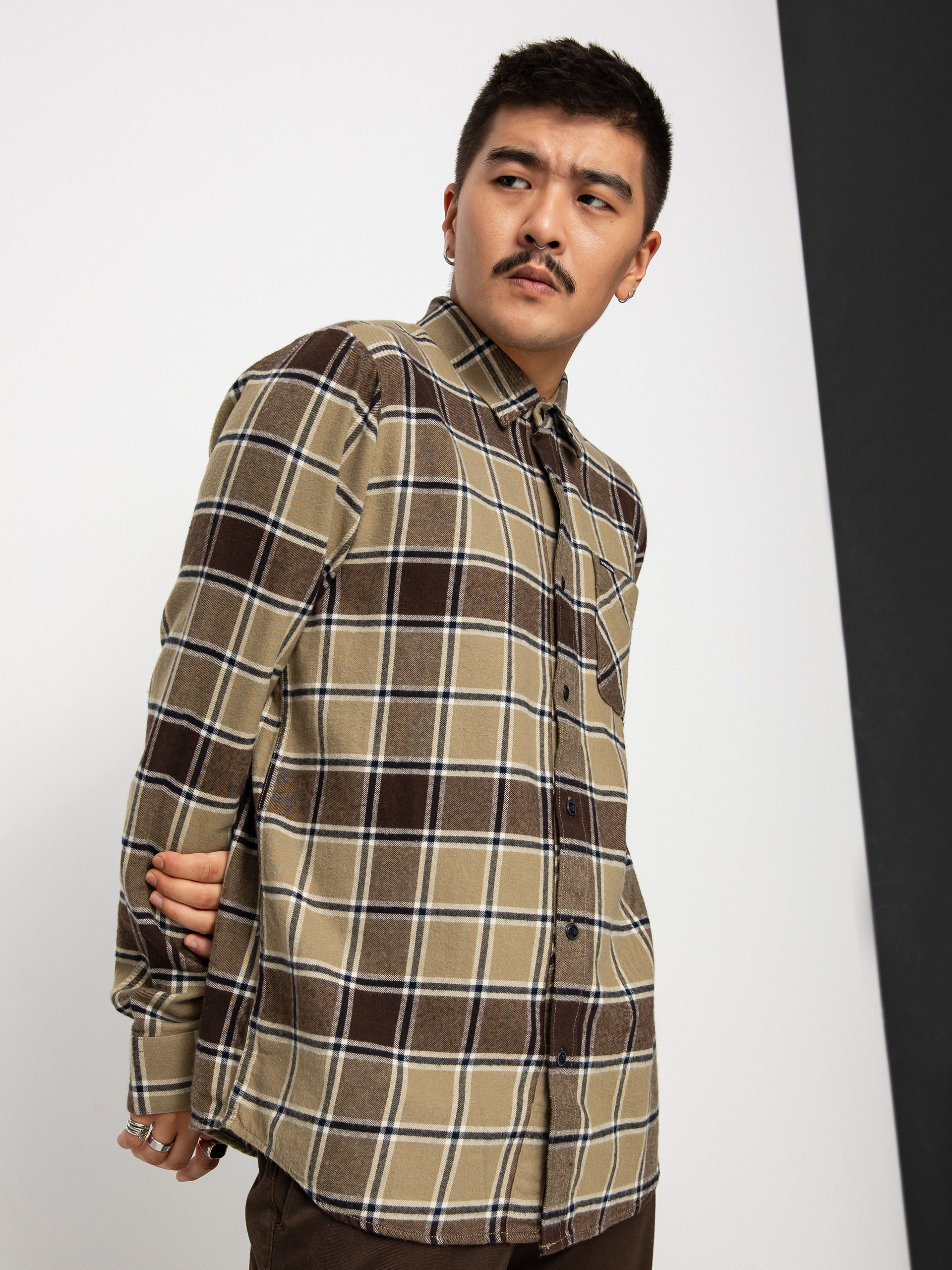 Koszula Volcom Caden Plaid Ls (khaki)
