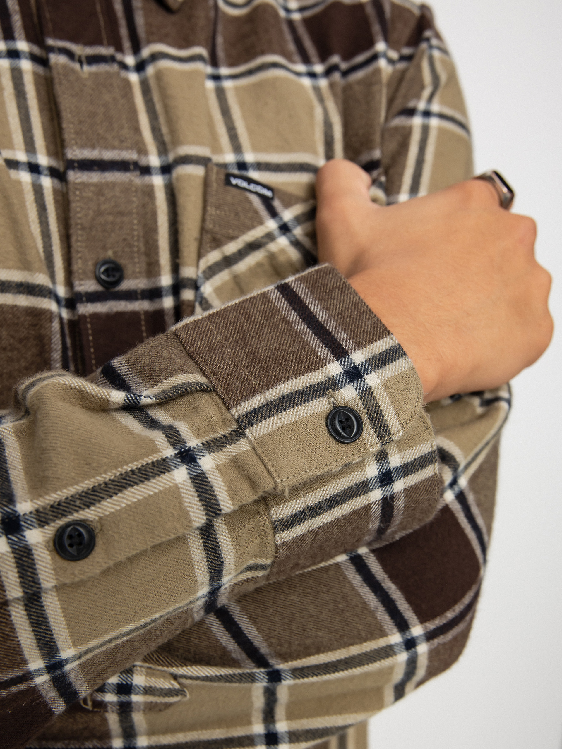 Koszula Volcom Caden Plaid Ls (khaki)