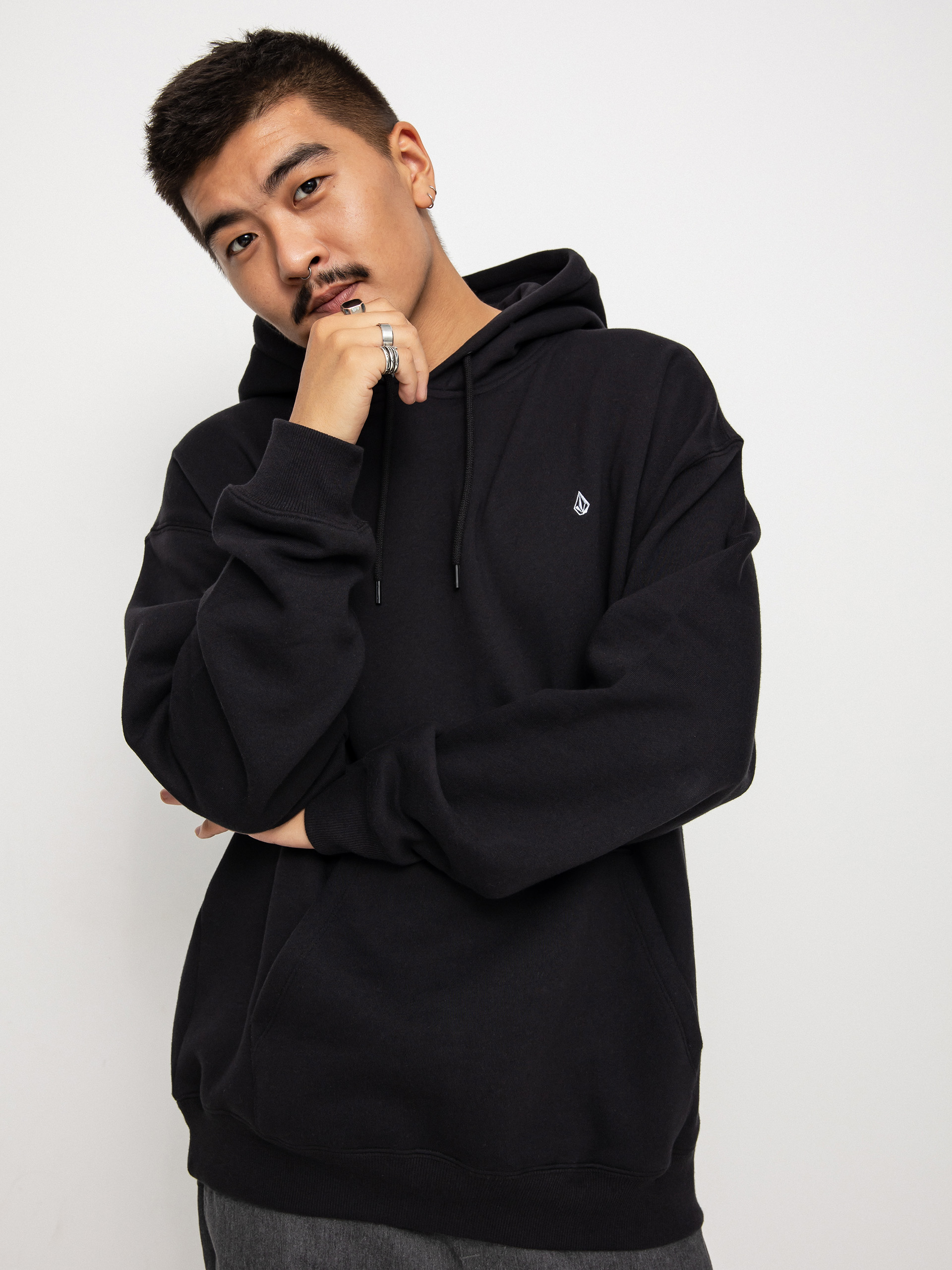 Bluza z kapturem Volcom Single Stone HD (black)