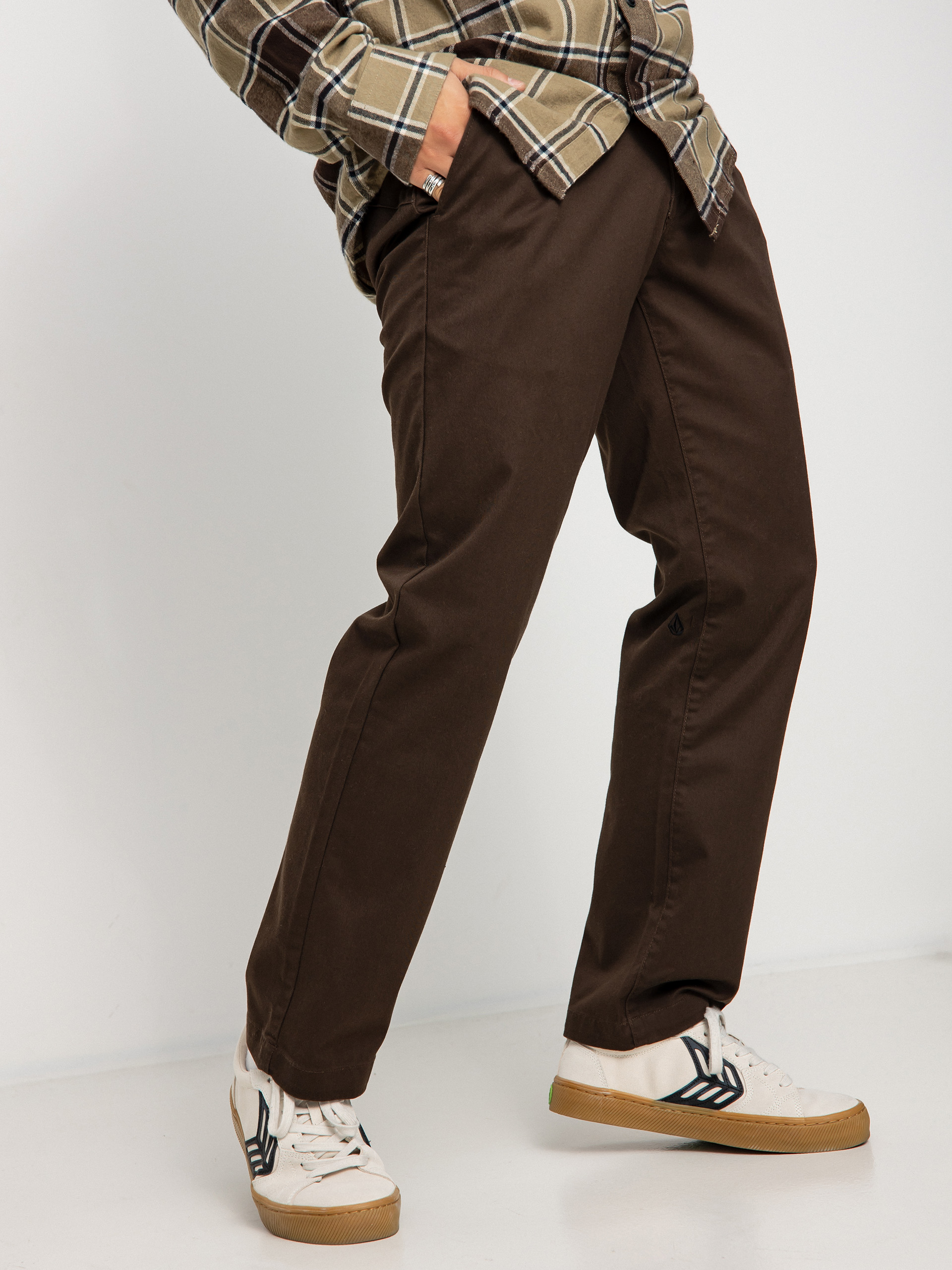 Spodnie Volcom Frickin Modern Stret (dark brown)