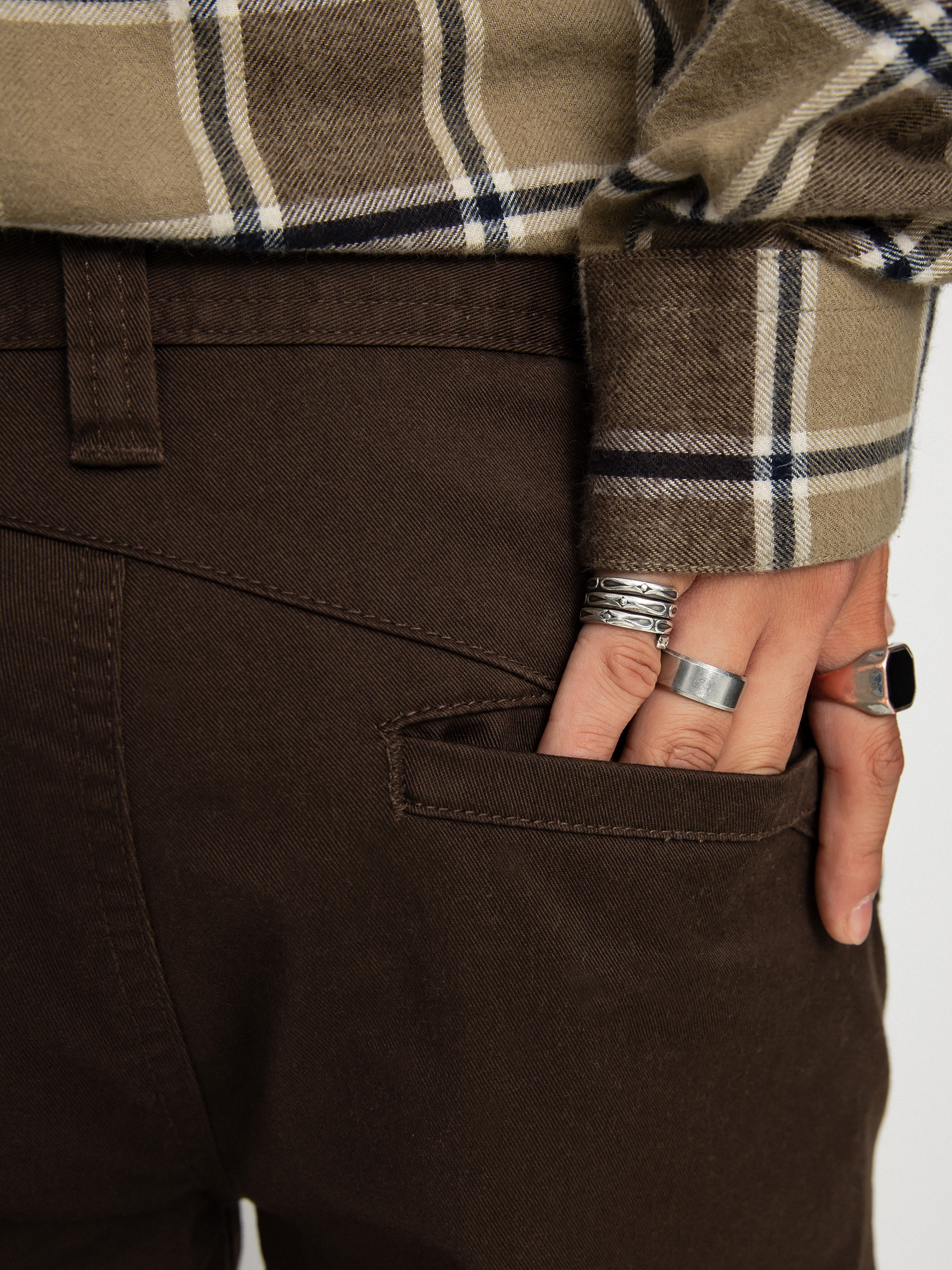 Spodnie Volcom Frickin Modern Stret (dark brown)