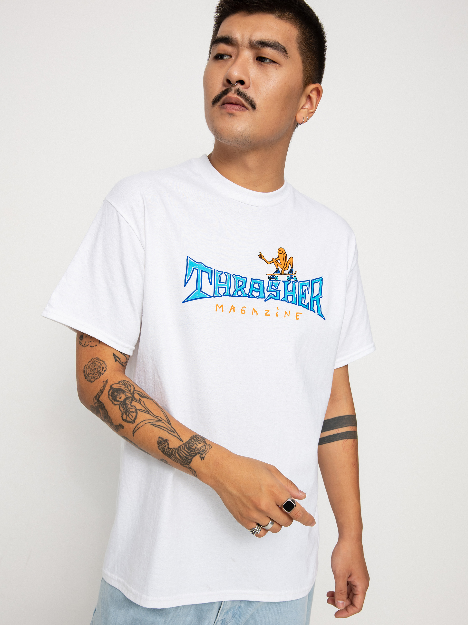 T-shirt Thrasher Gonz Thumbs Up (white)