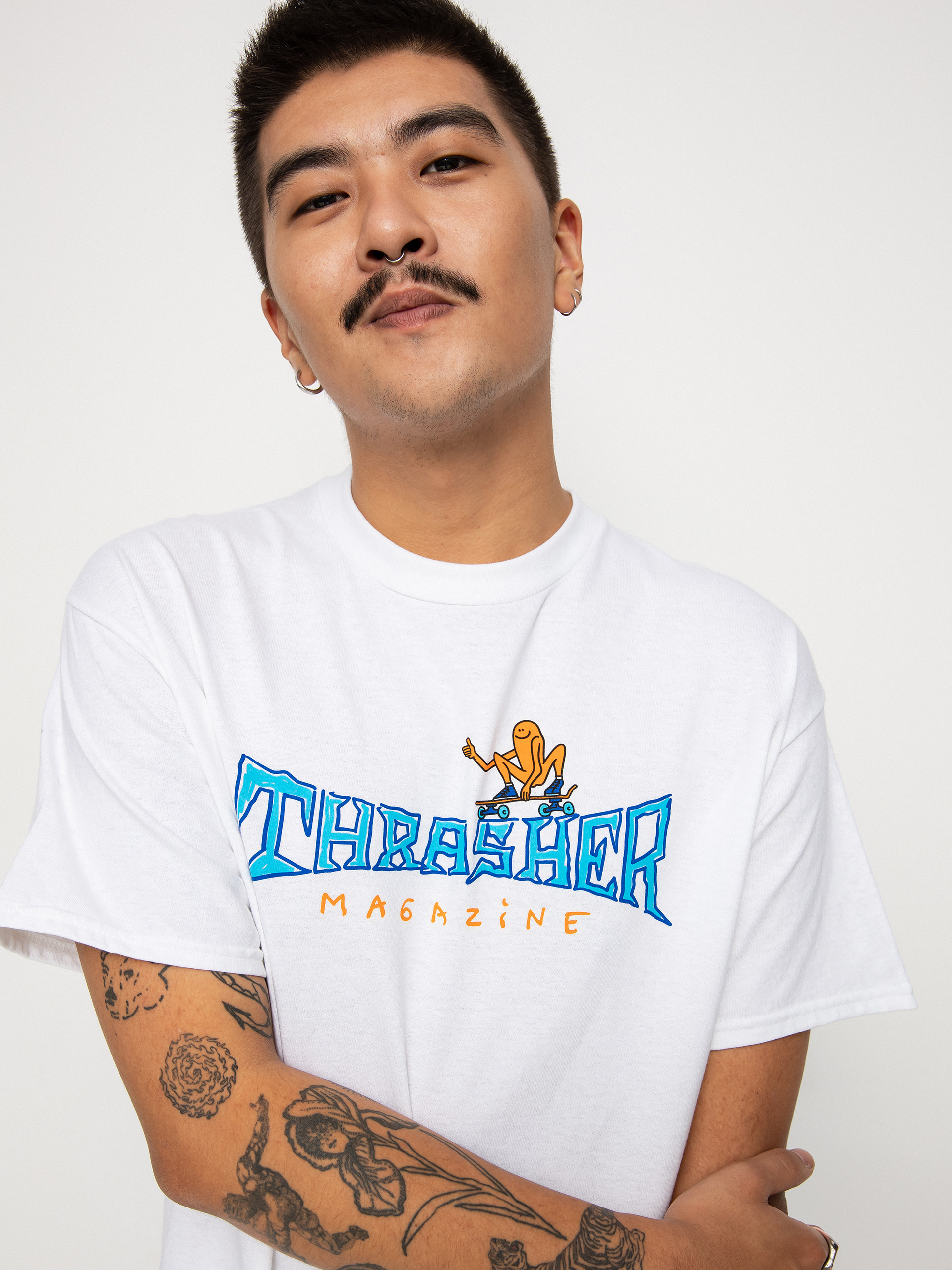 T-shirt Thrasher Gonz Thumbs Up (white)