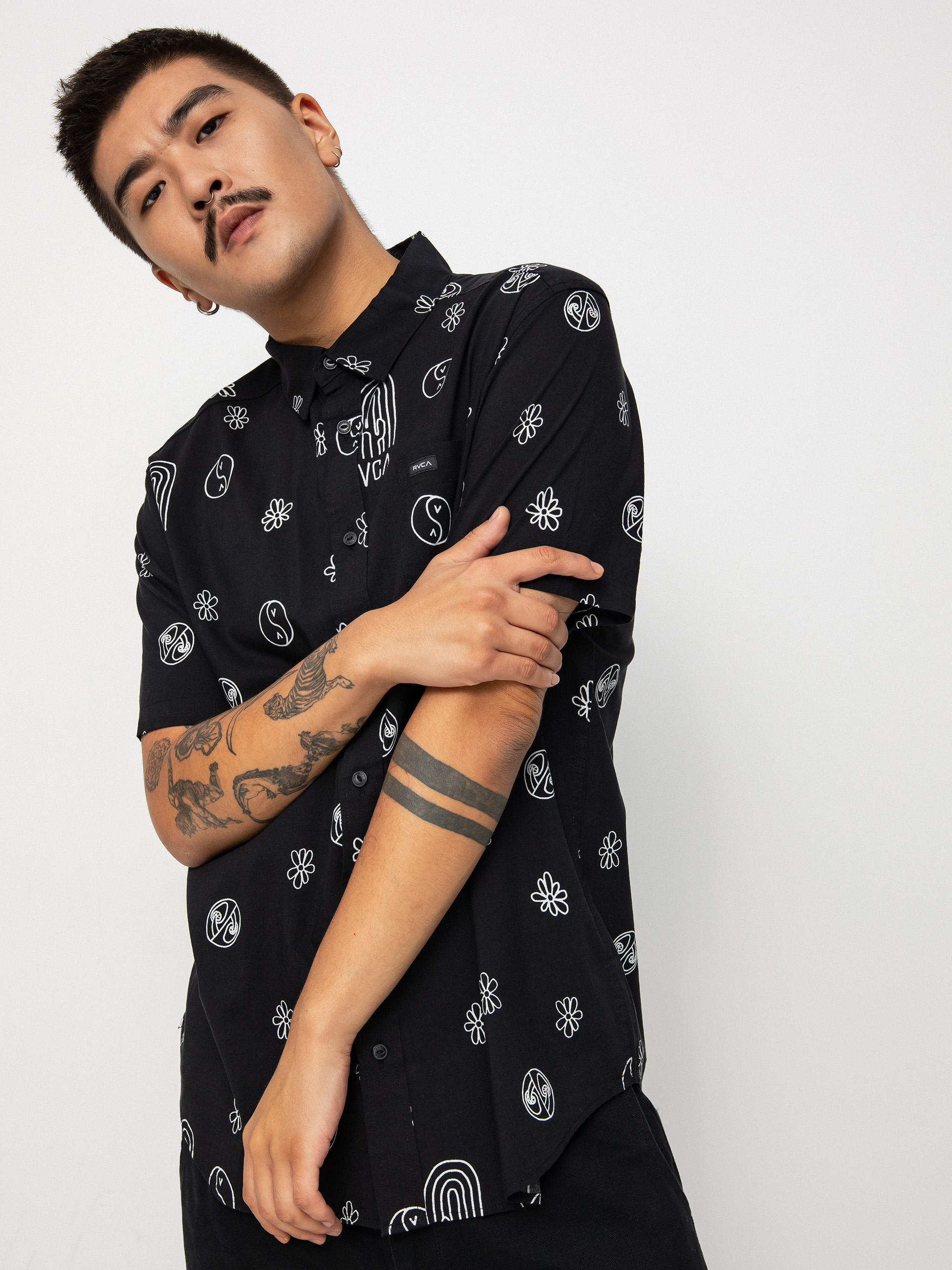 Koszula RVCA Hippy Bits (black)