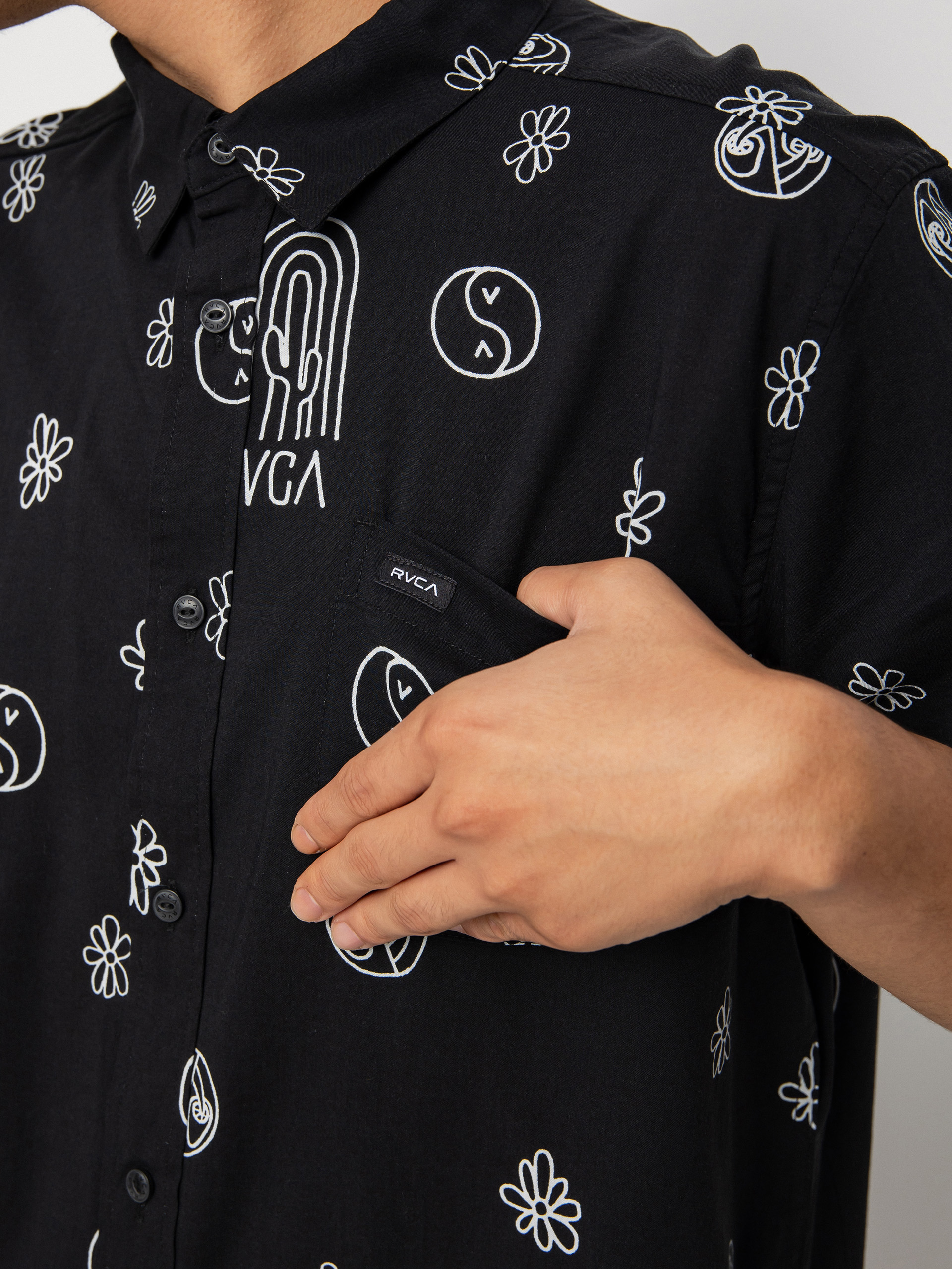 Koszula RVCA Hippy Bits (black)