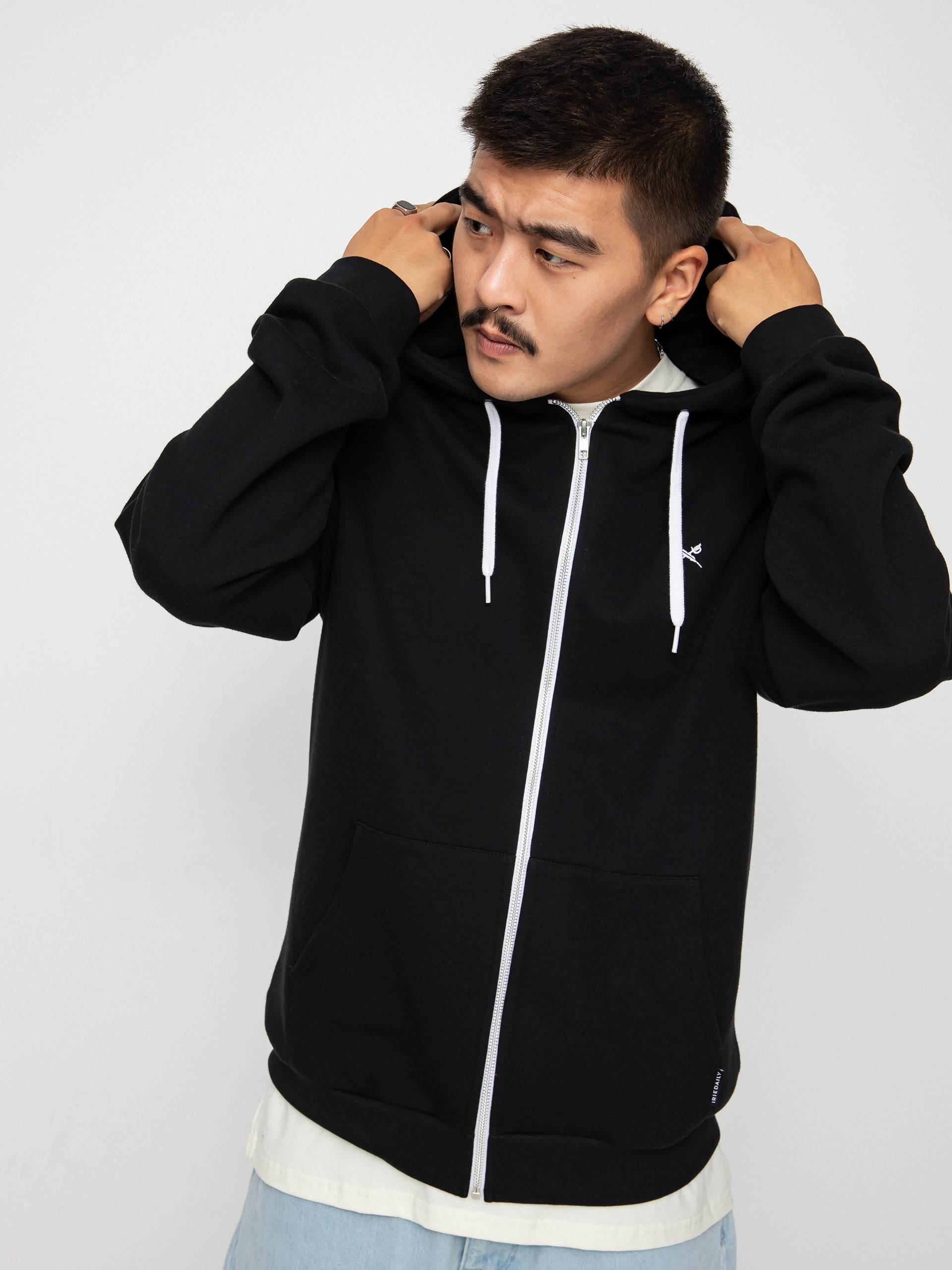Bluza Iriedaily Mini Flag 2 Zip (black)
