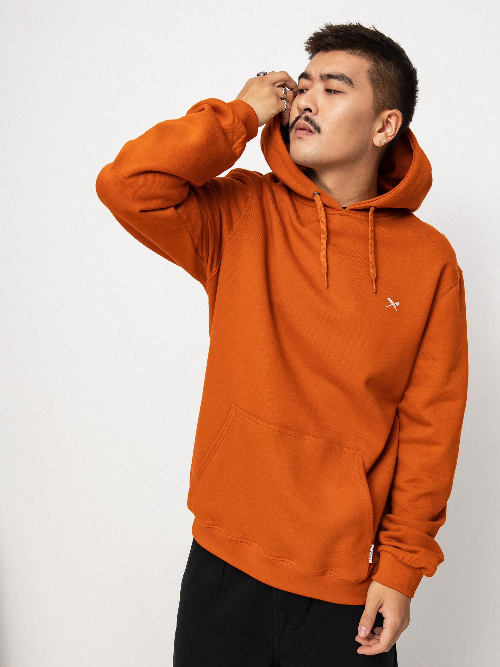 Bluza z kapturem Iriedaily Mini Flag 2 HD (rusty orange)