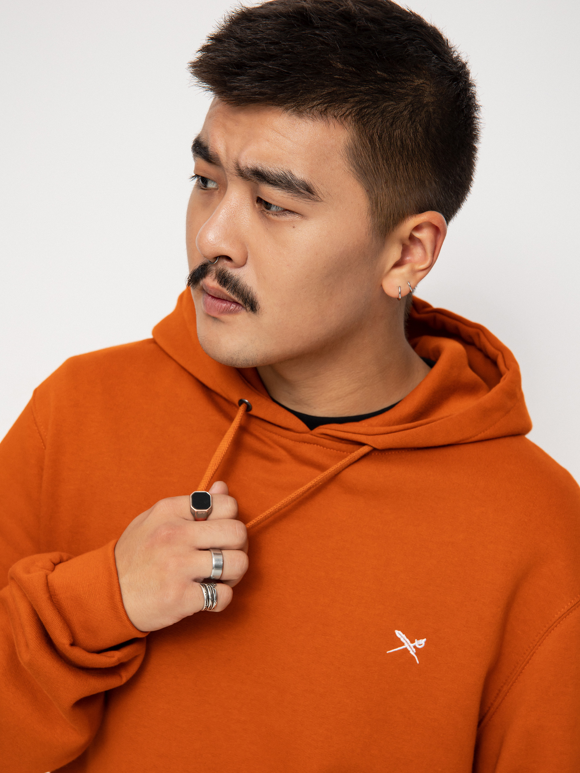 Bluza z kapturem Iriedaily Mini Flag 2 HD (rusty orange)