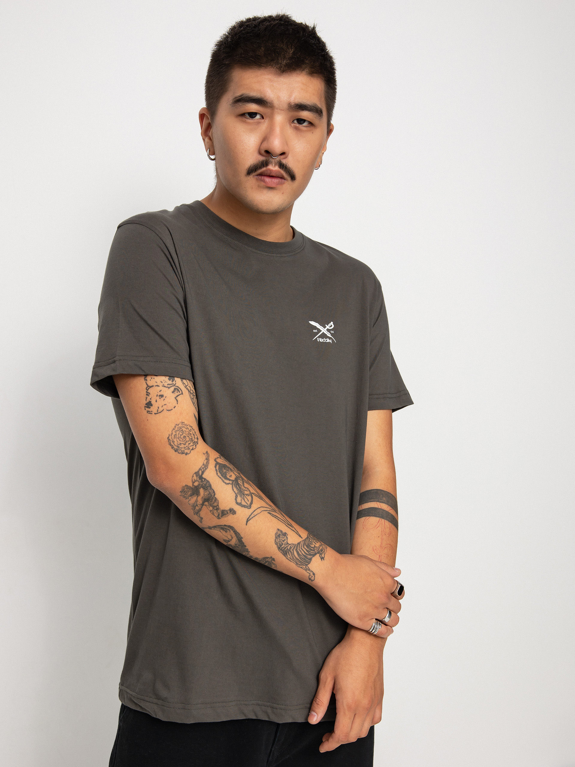 T-shirt Iriedaily Chestflag (night olive)