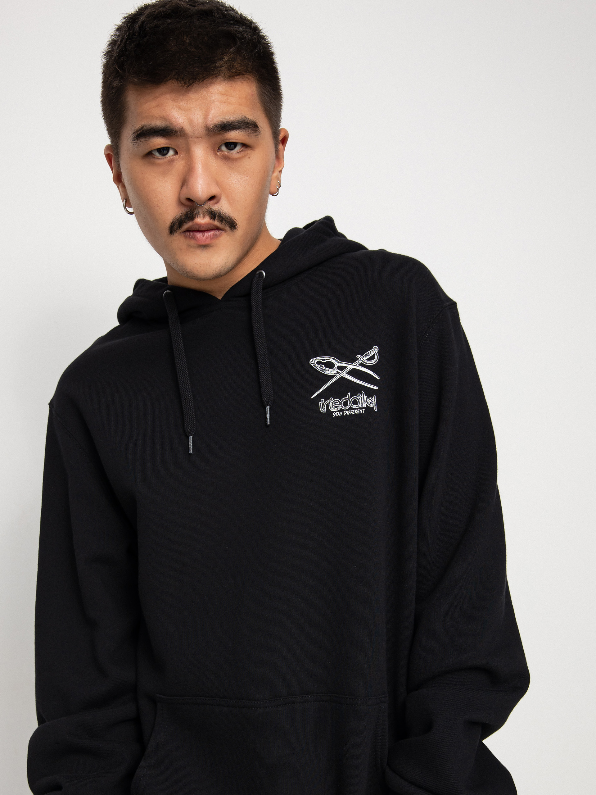 Bluza z kapturem Iriedaily Nutcrax (black)