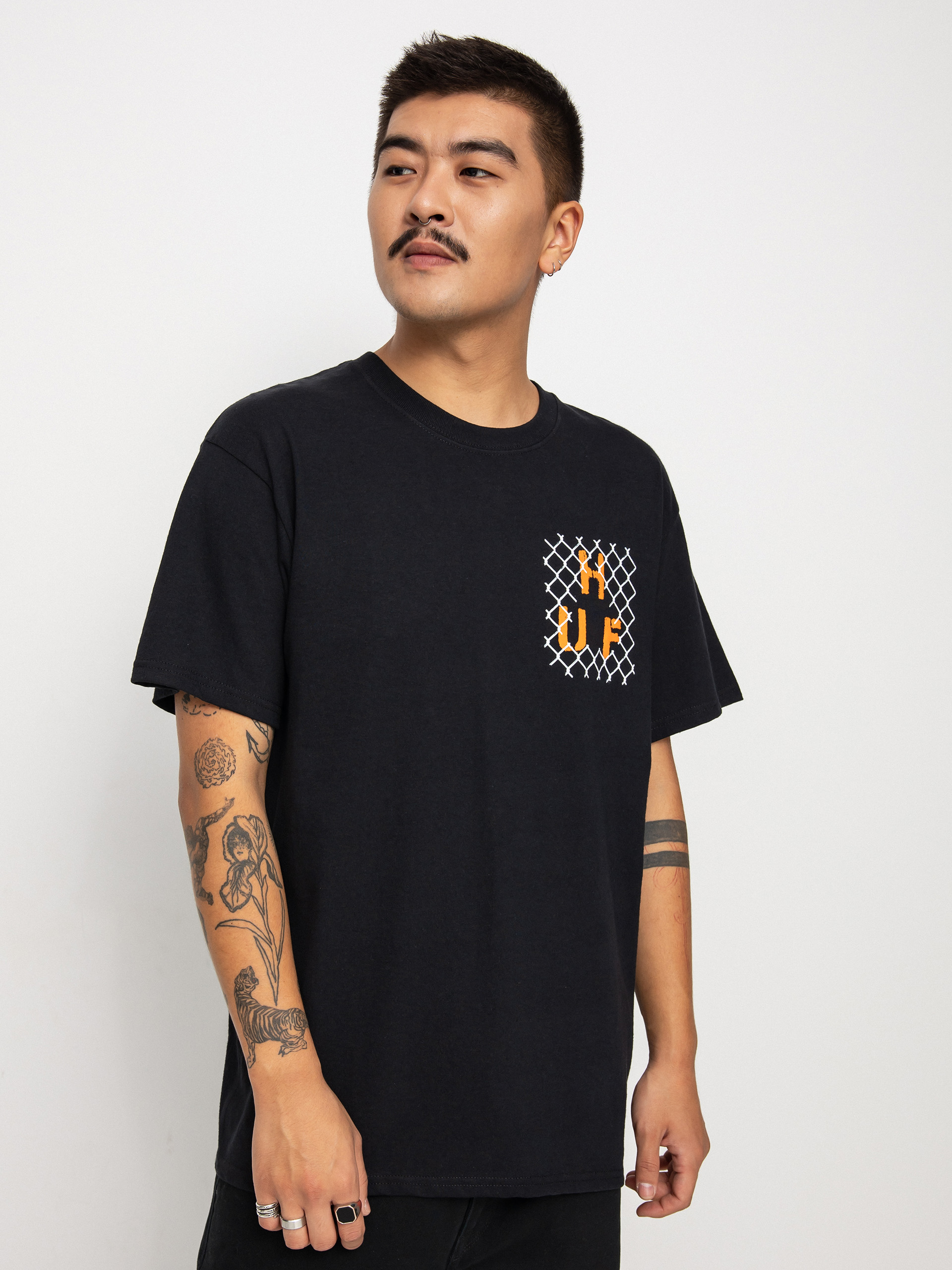 T-shirt HUF Trespass Triangle (black)