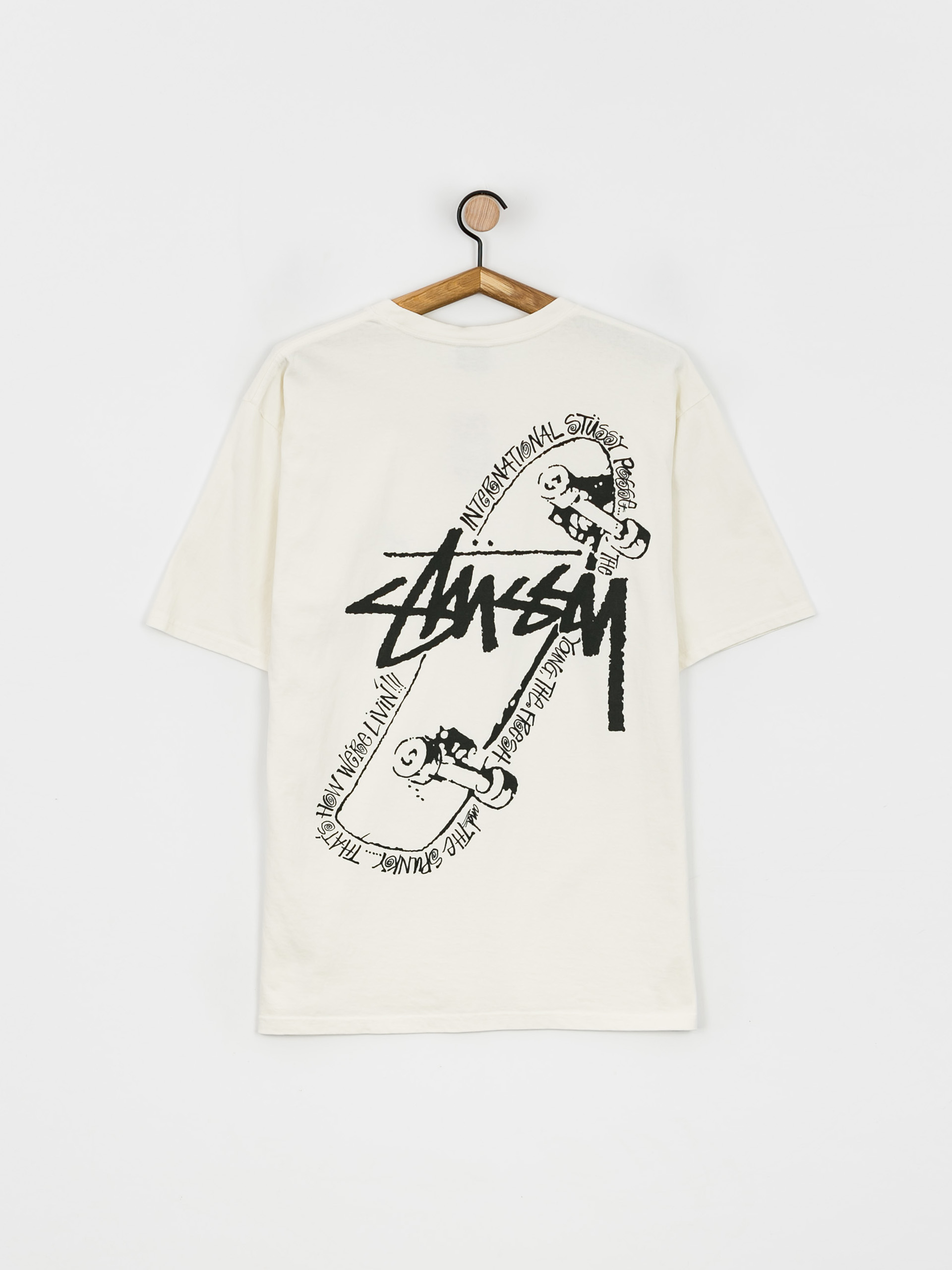 ★【STUSSY】★Skate Posse Pigment Dyed T-Shir.t Natural★ T-shirt Stussy Skate Posse Pig. Dyed (natural)