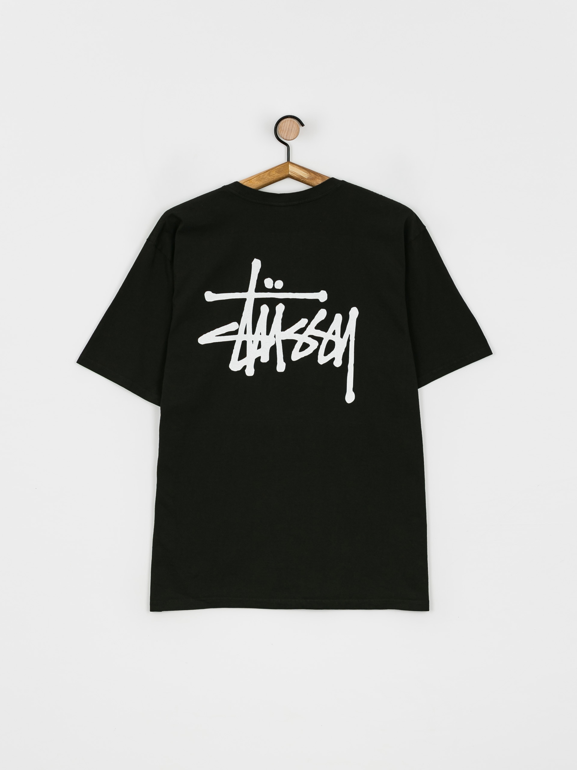 T-shirt Stussy Basic Stussy Pig. Dyed (black)
