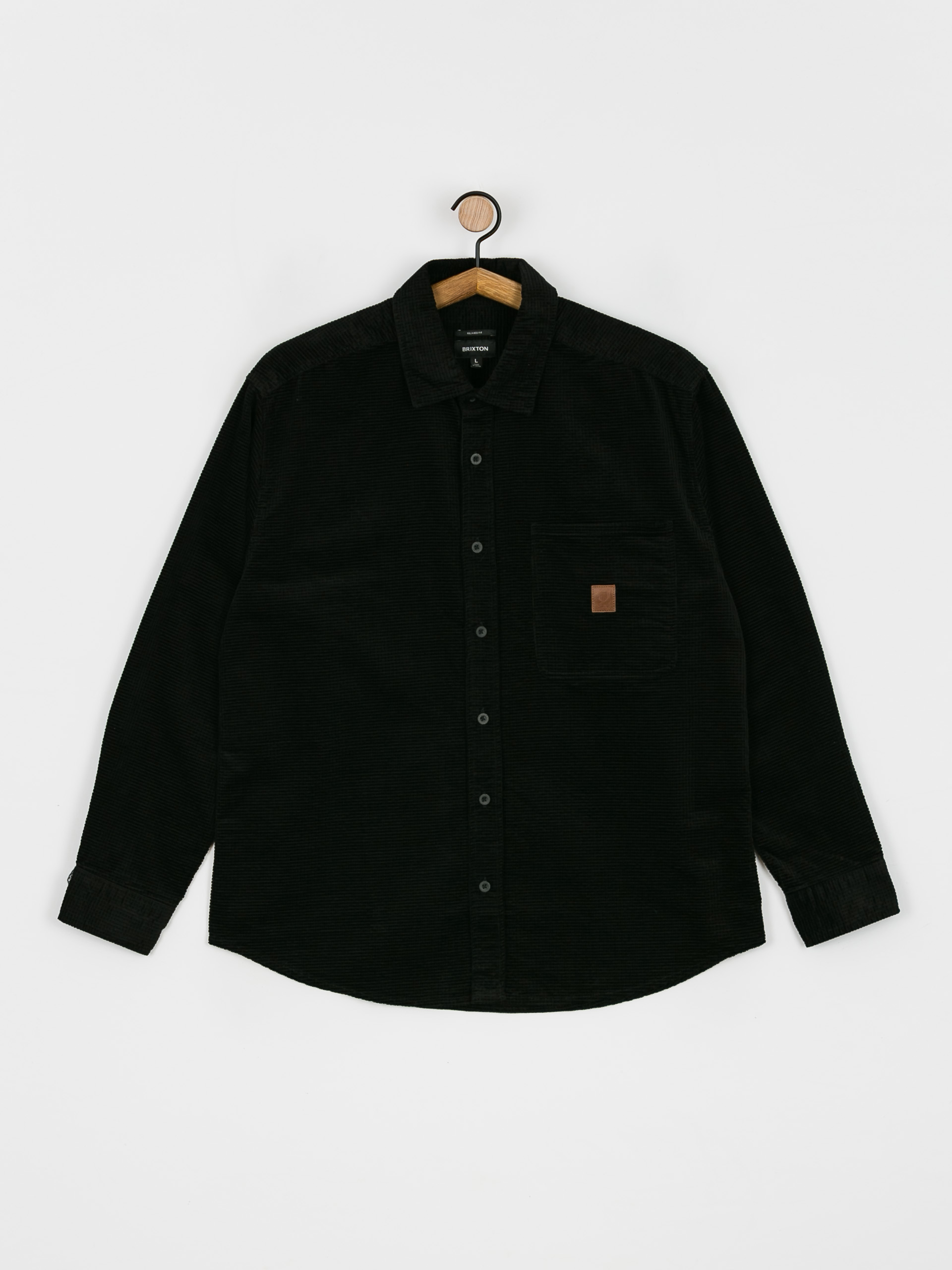 Koszula Brixton Porter Waffle Corduroy Ls (black)