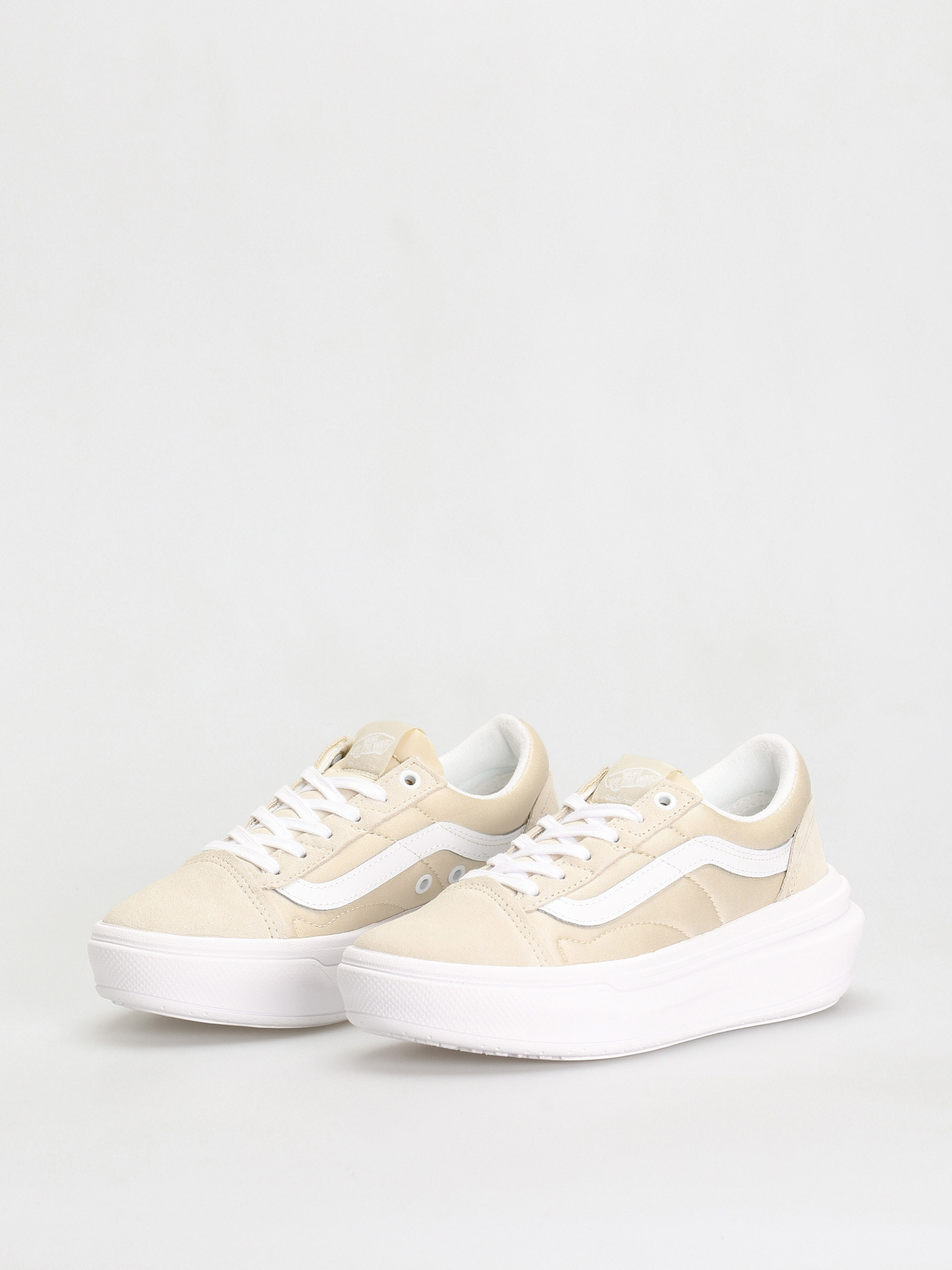 Buty Vans Old Skool Overt CC - beżowy (sand/white)