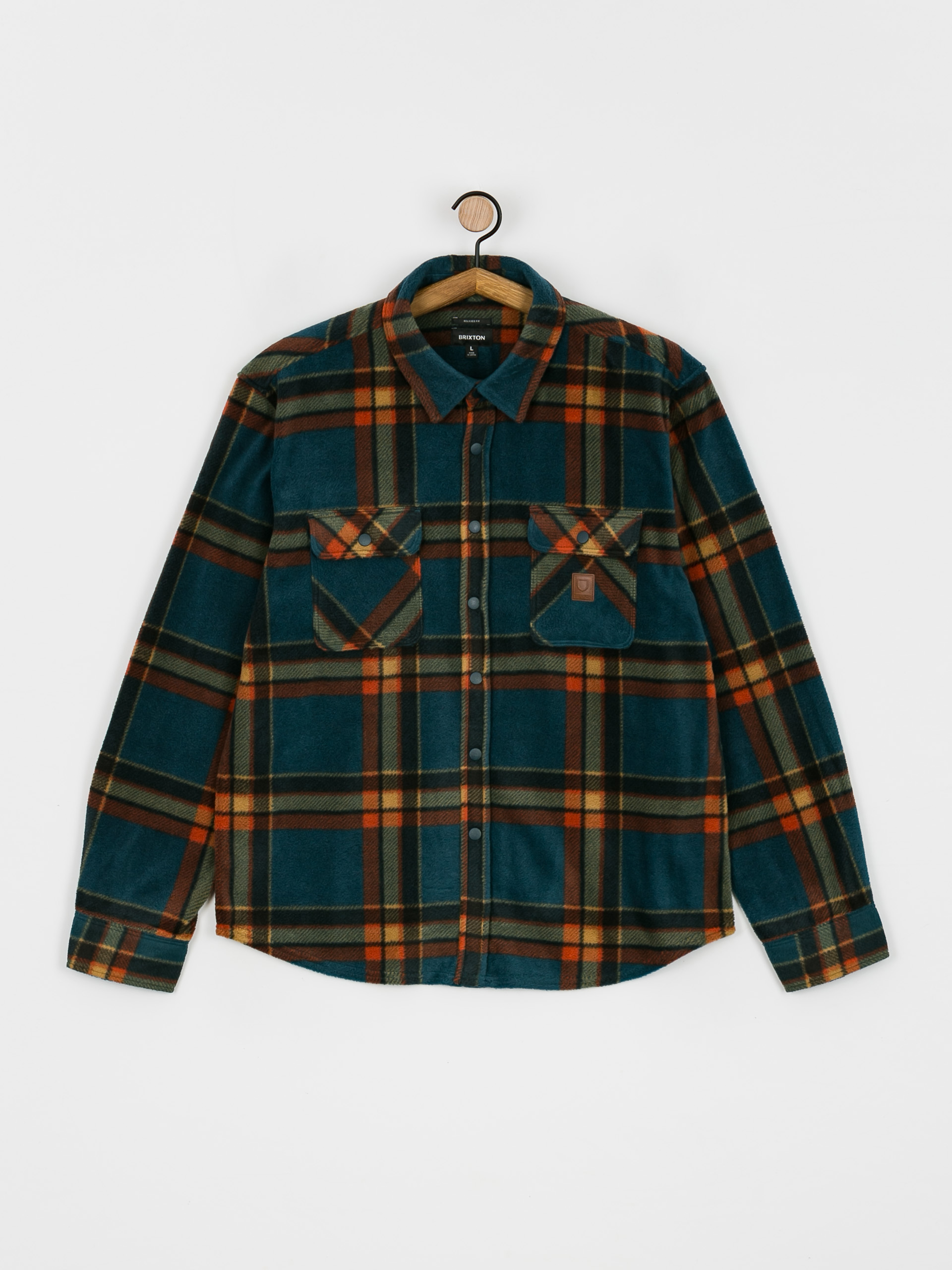 Koszula Brixton Bowery Arctic Stretch Ls (deep blue plaid)
