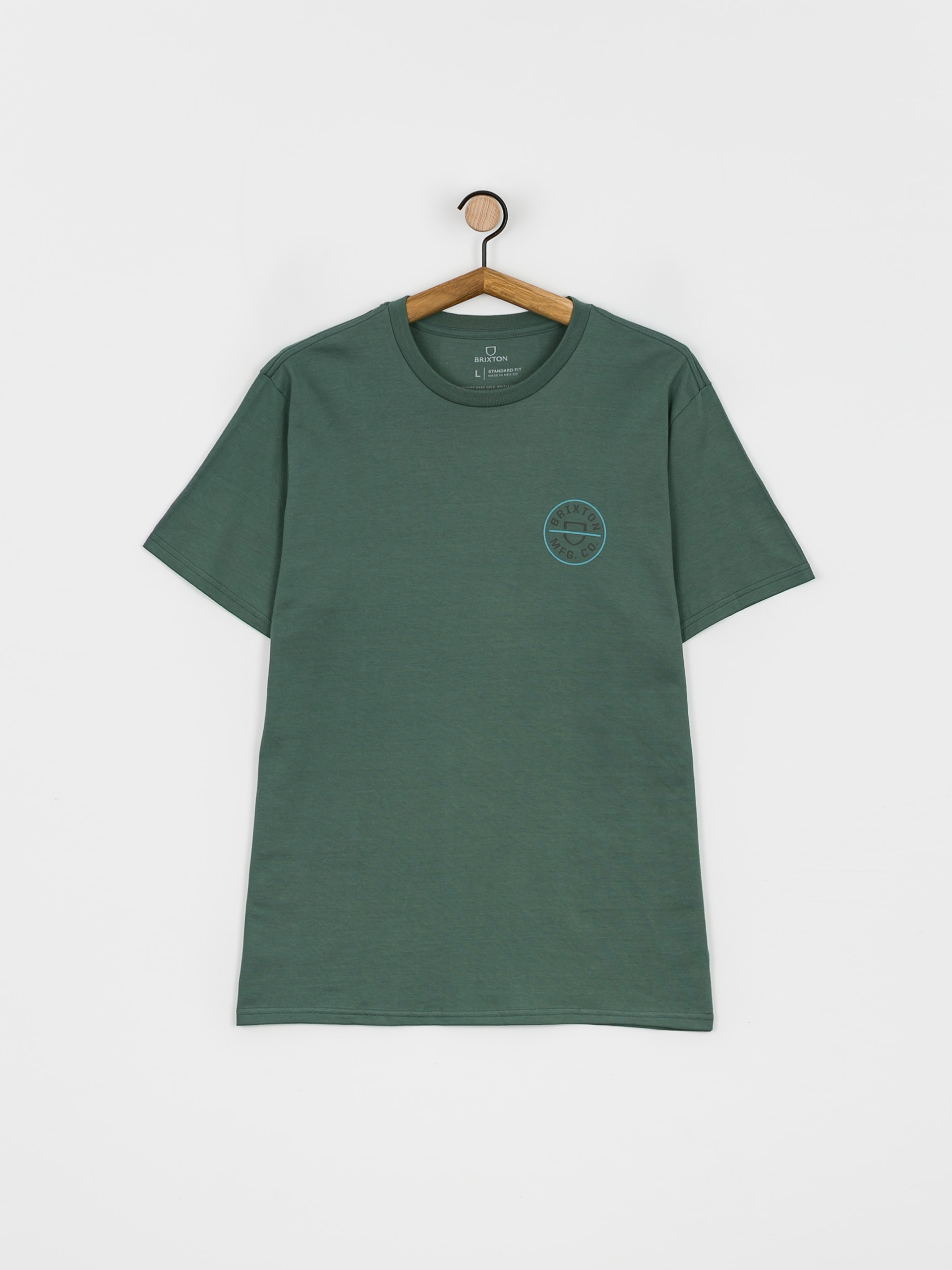 T-shirt Brixton Crest II (dark forest/teal/grey)