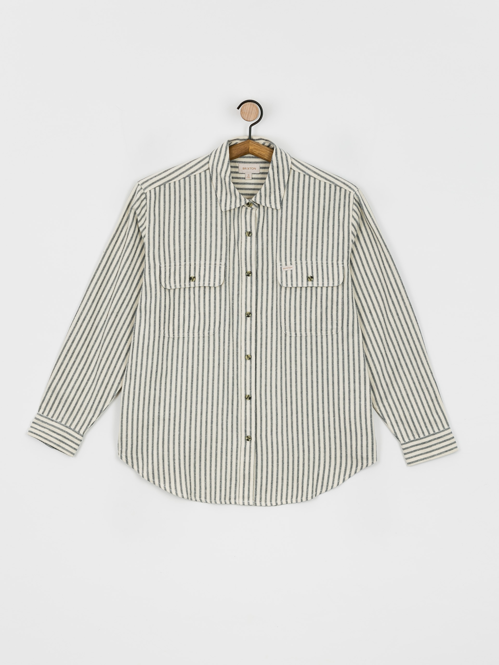 Koszula Brixton Bowery Bf Ls Wmn (dove stripe)