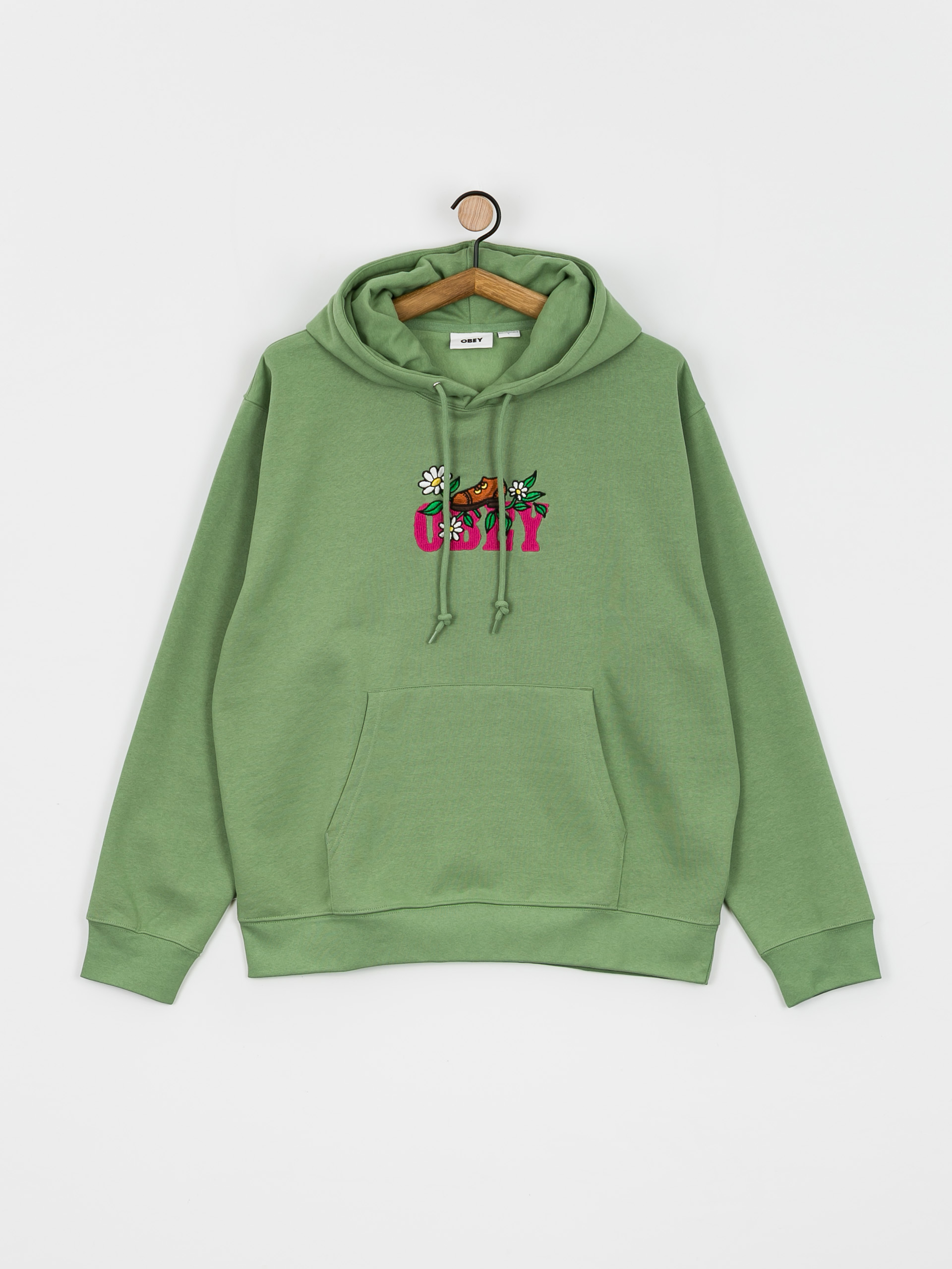 Bluza z kapturem OBEY Step HD (jade)