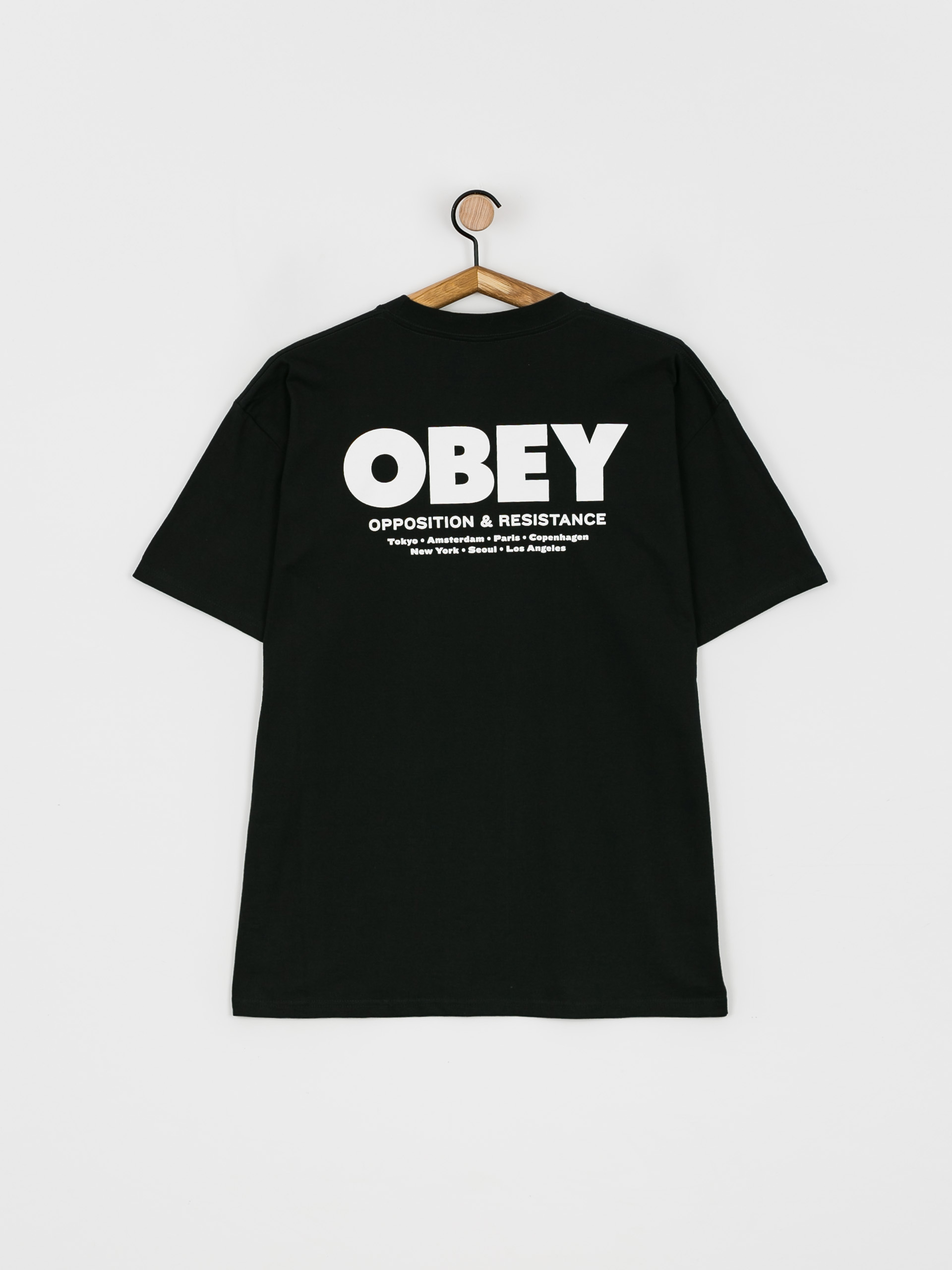 T-shirt OBEY Opposition And Resistance (black)