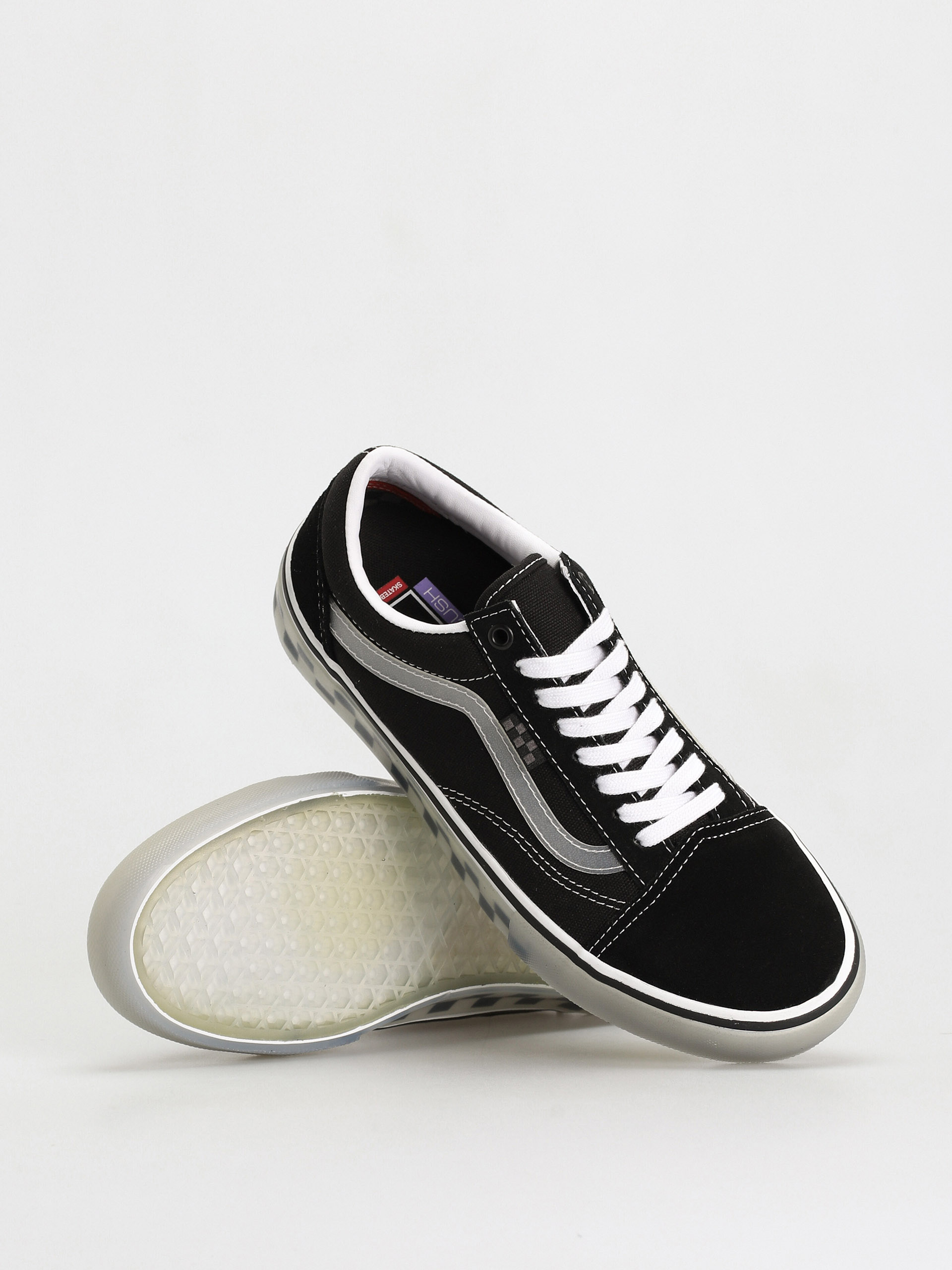 Buty Vans Skate Old Skool (translucent rubber black/clear)