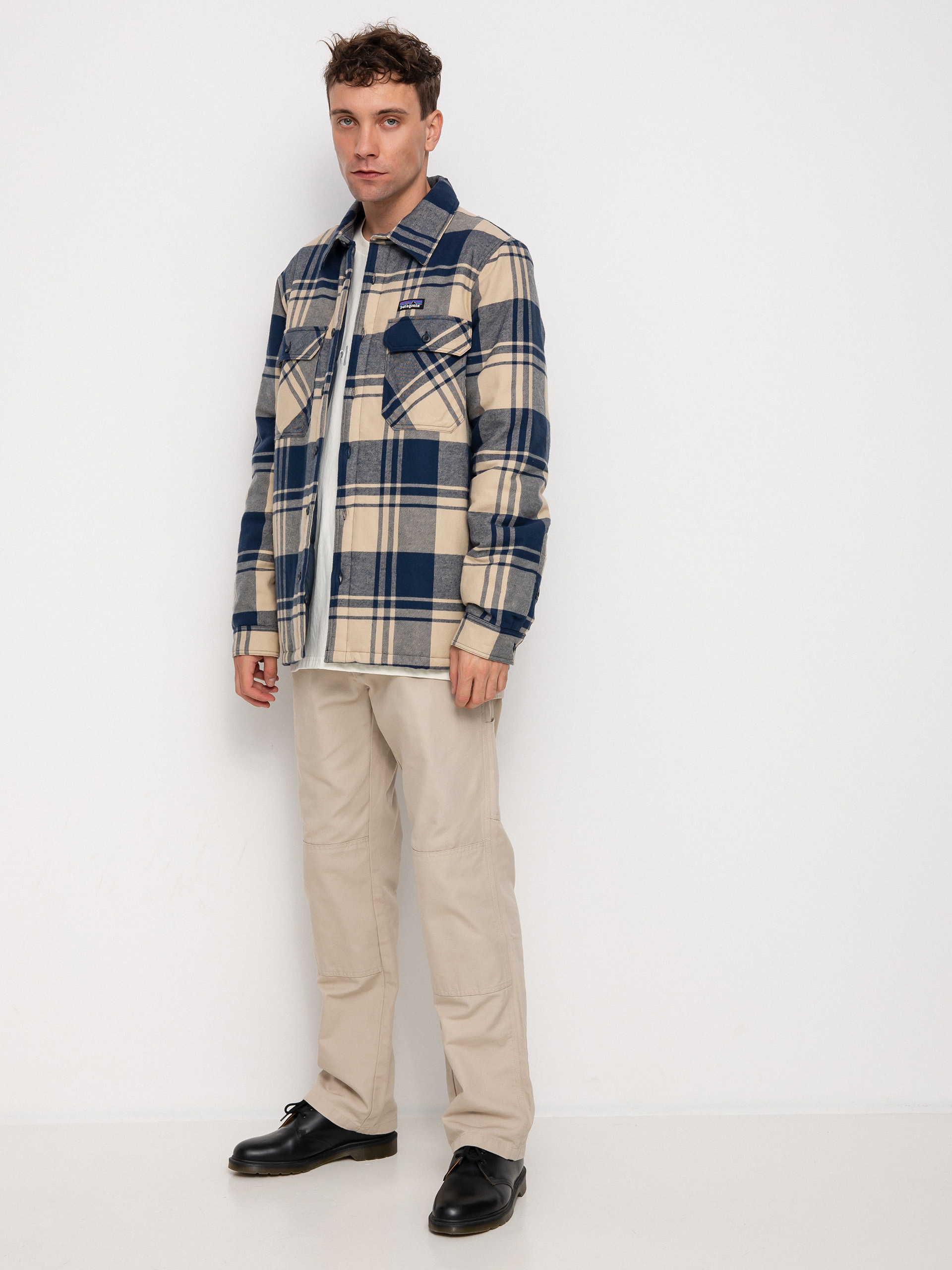 Kurtka Patagonia Insulated Organic Cotton Fjord Flannel (live oak/oar tan)