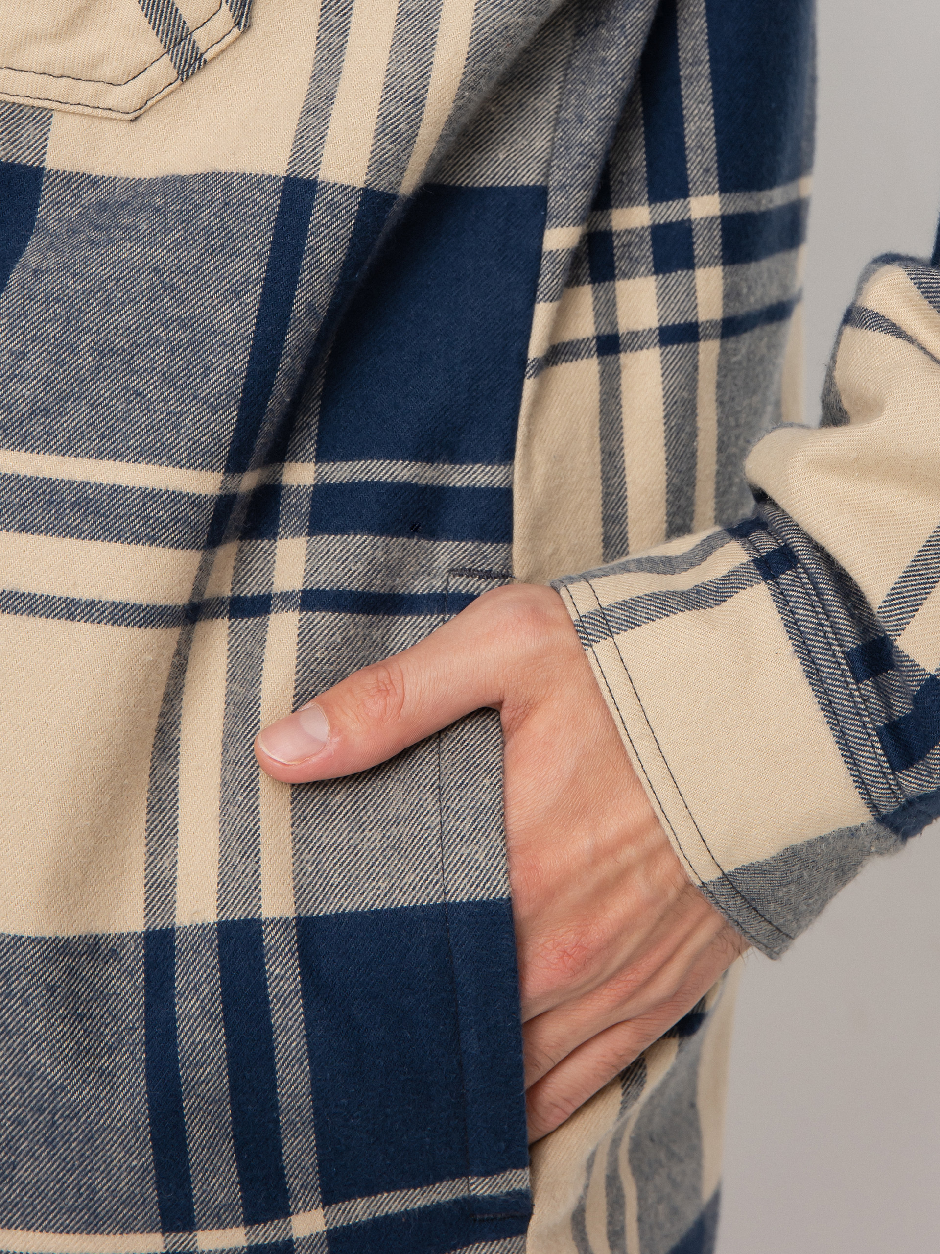 Kurtka Patagonia Insulated Organic Cotton Fjord Flannel (live oak/oar tan)