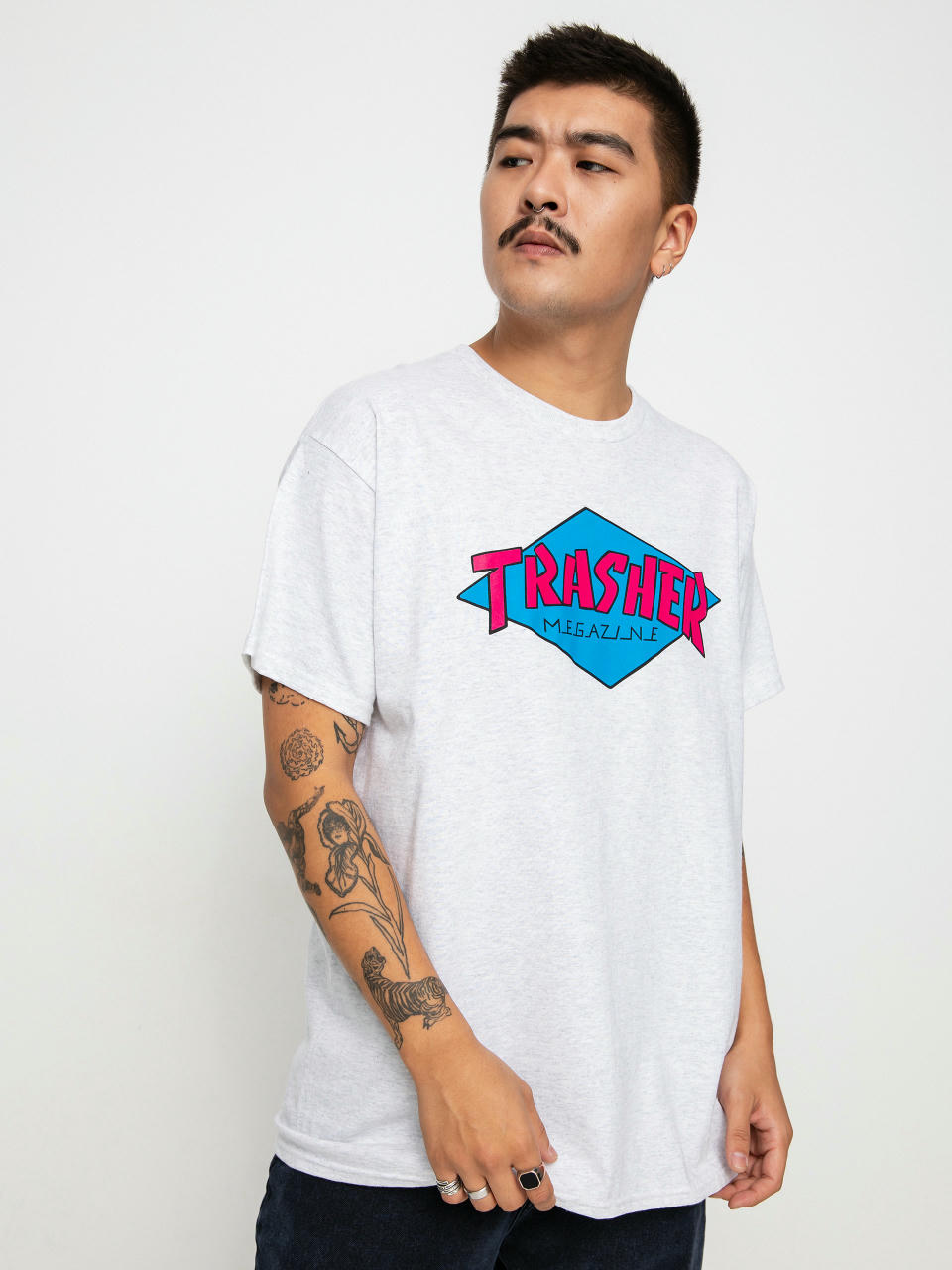 T-shirt Thrasher Trasher (ash grey)