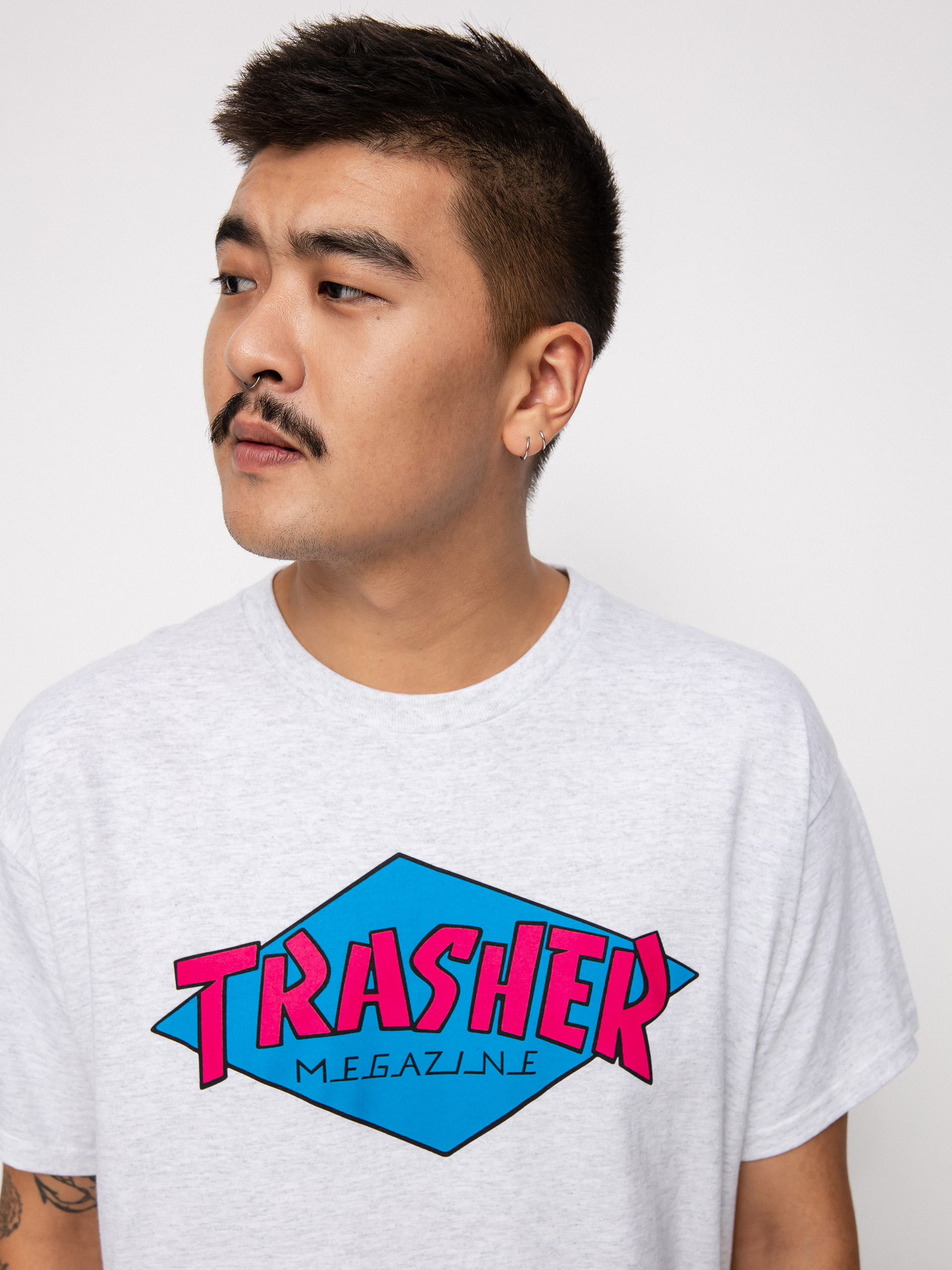 T-shirt Thrasher Trasher (ash grey)