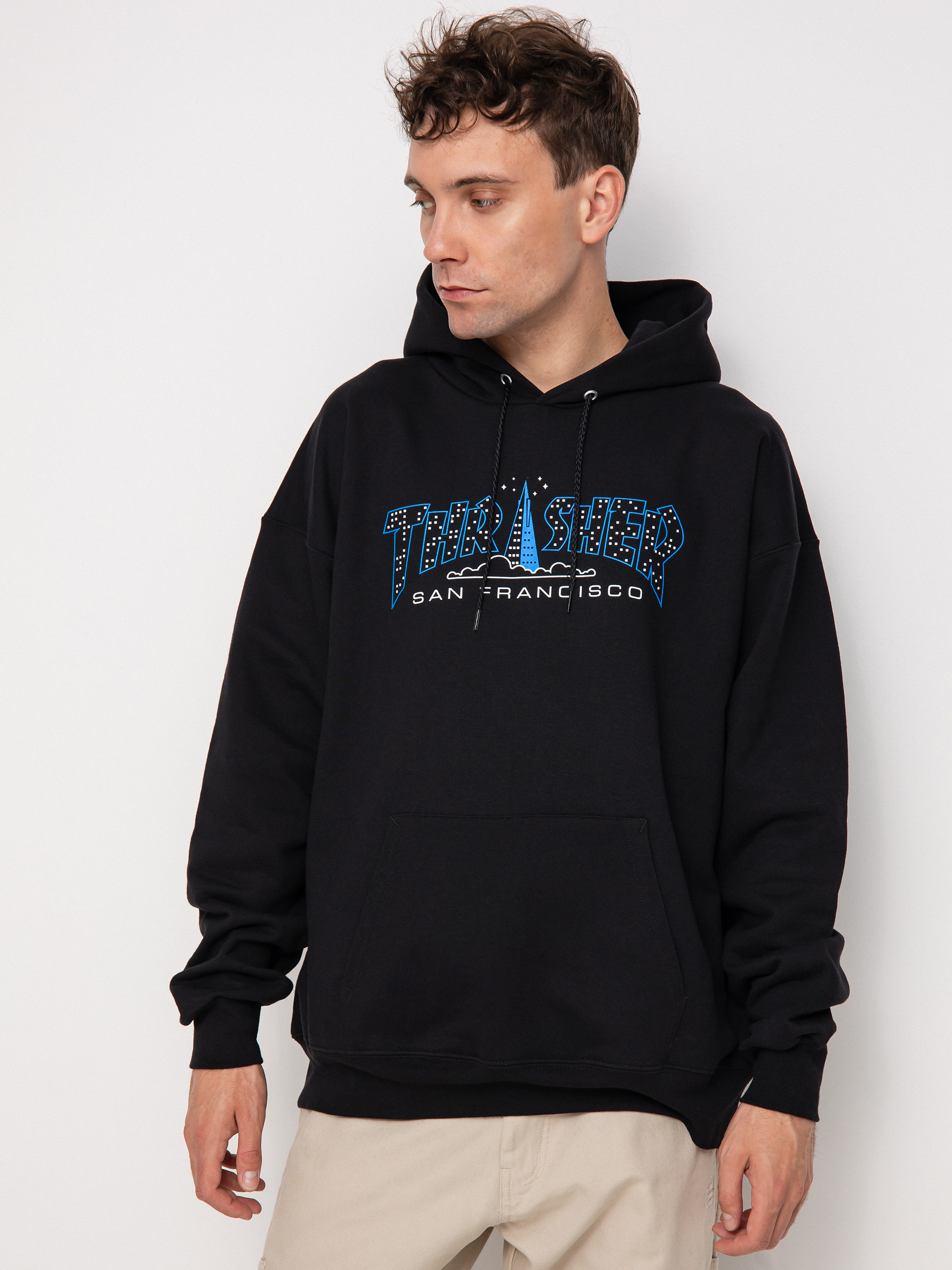 Bluza z kapturem Thrasher Pyramid HD (black)
