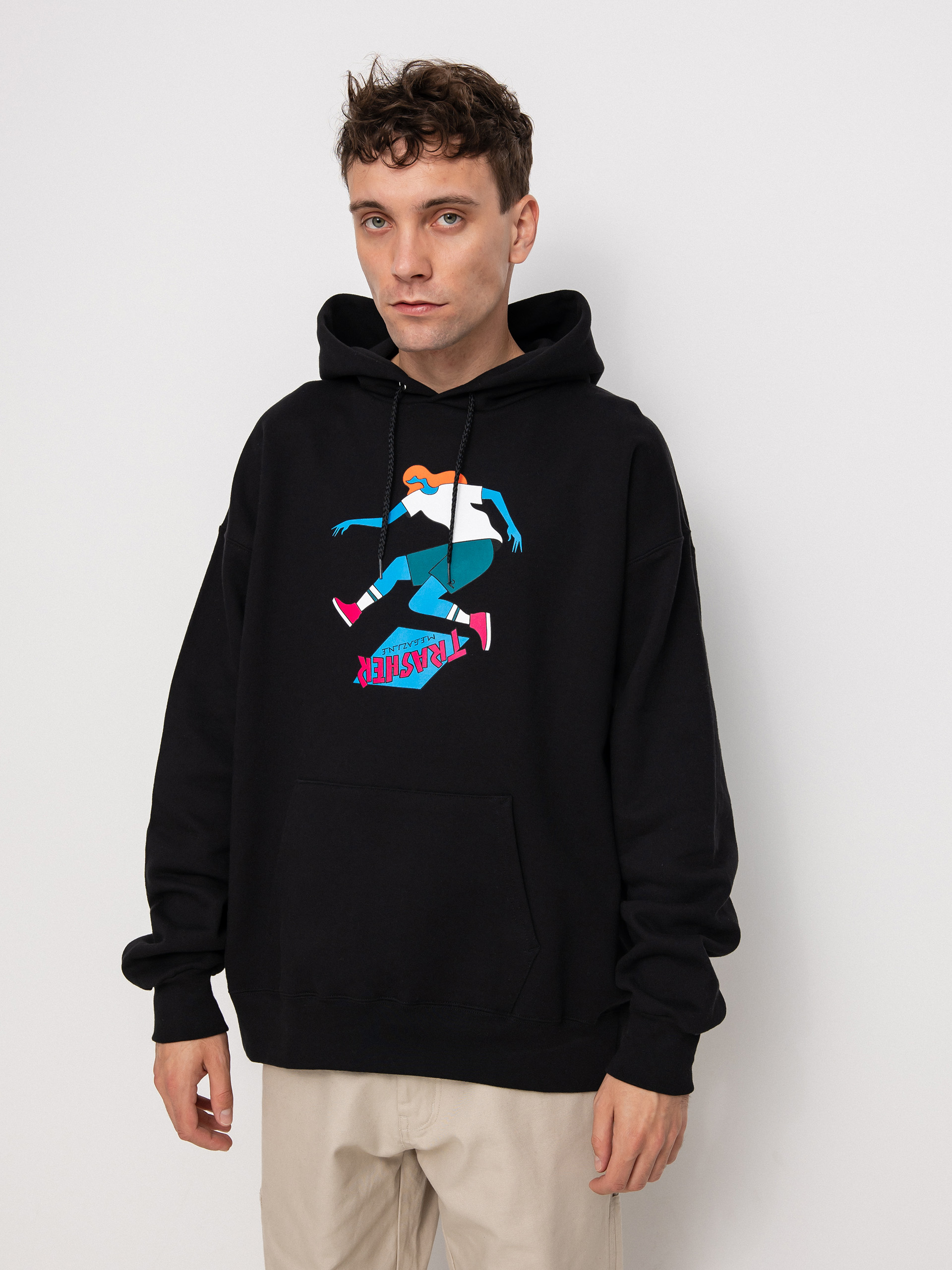Bluza z kapturem Thrasher Trasher Tre HD (black)