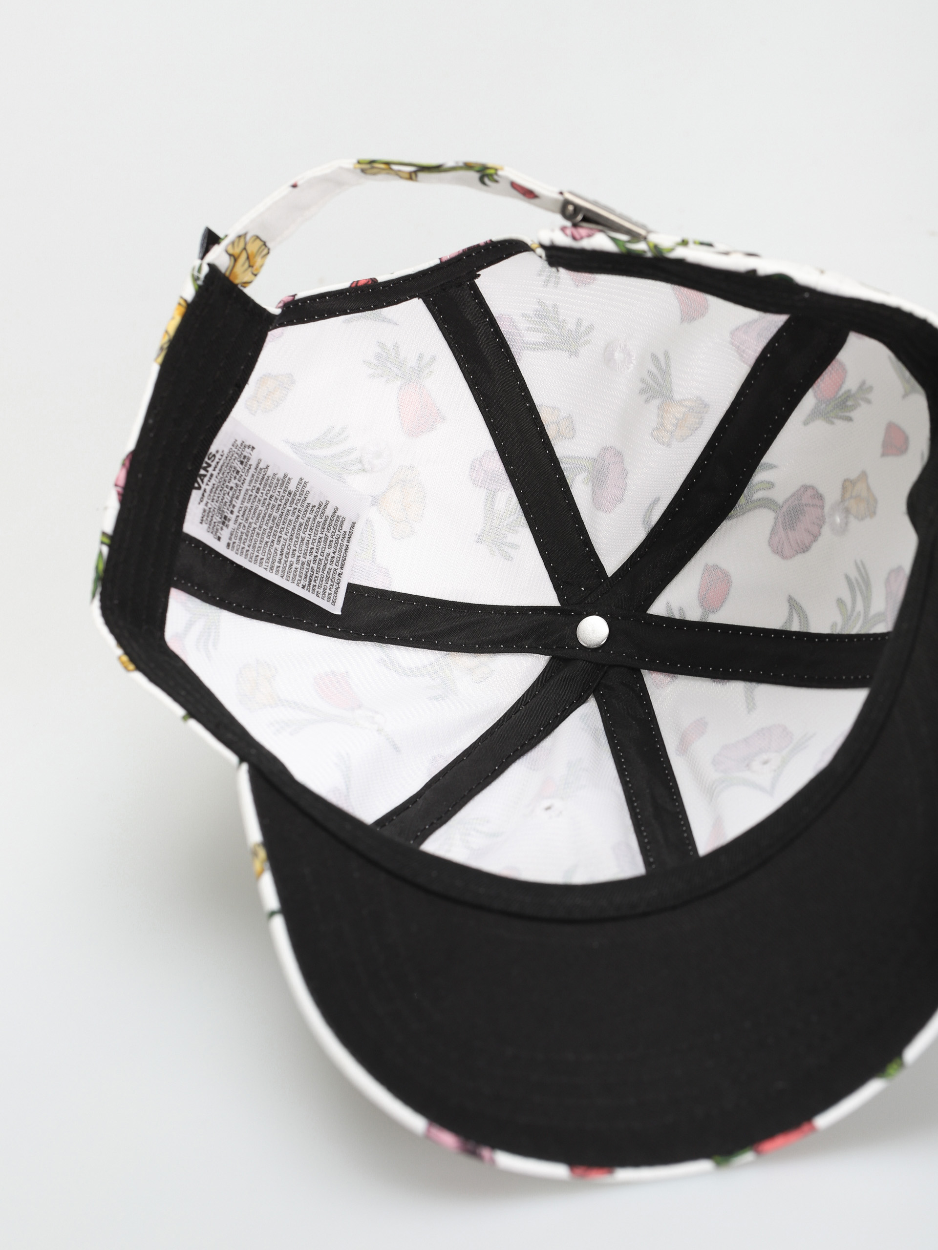 Czapka z daszkiem Vans Court Side Printed Wmn (califas ditsy marshmallow/lilas)