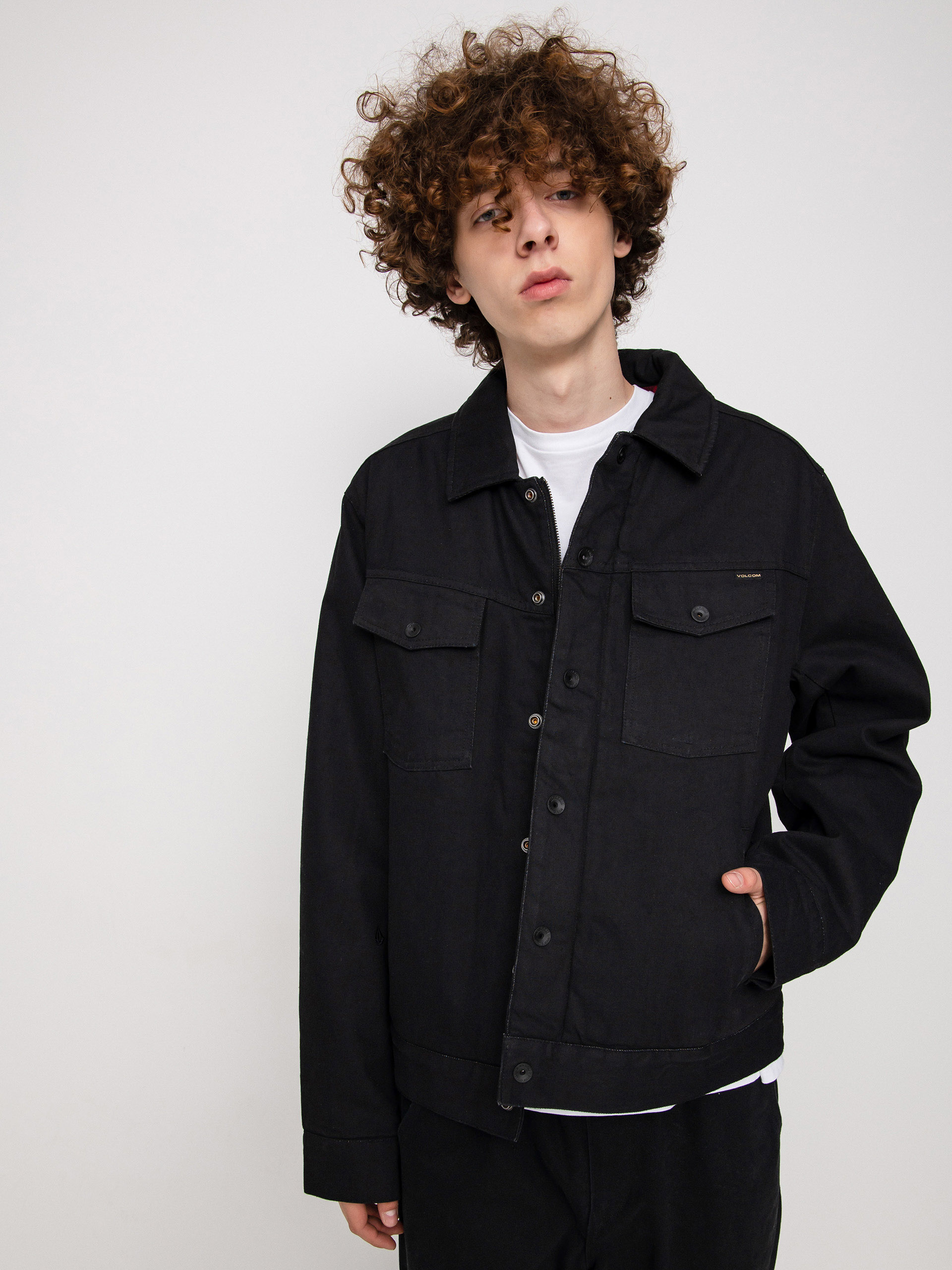 VOLCOM ブラック ジャケット VOLCOM Mens L Gore-Tex Jacket - Black
