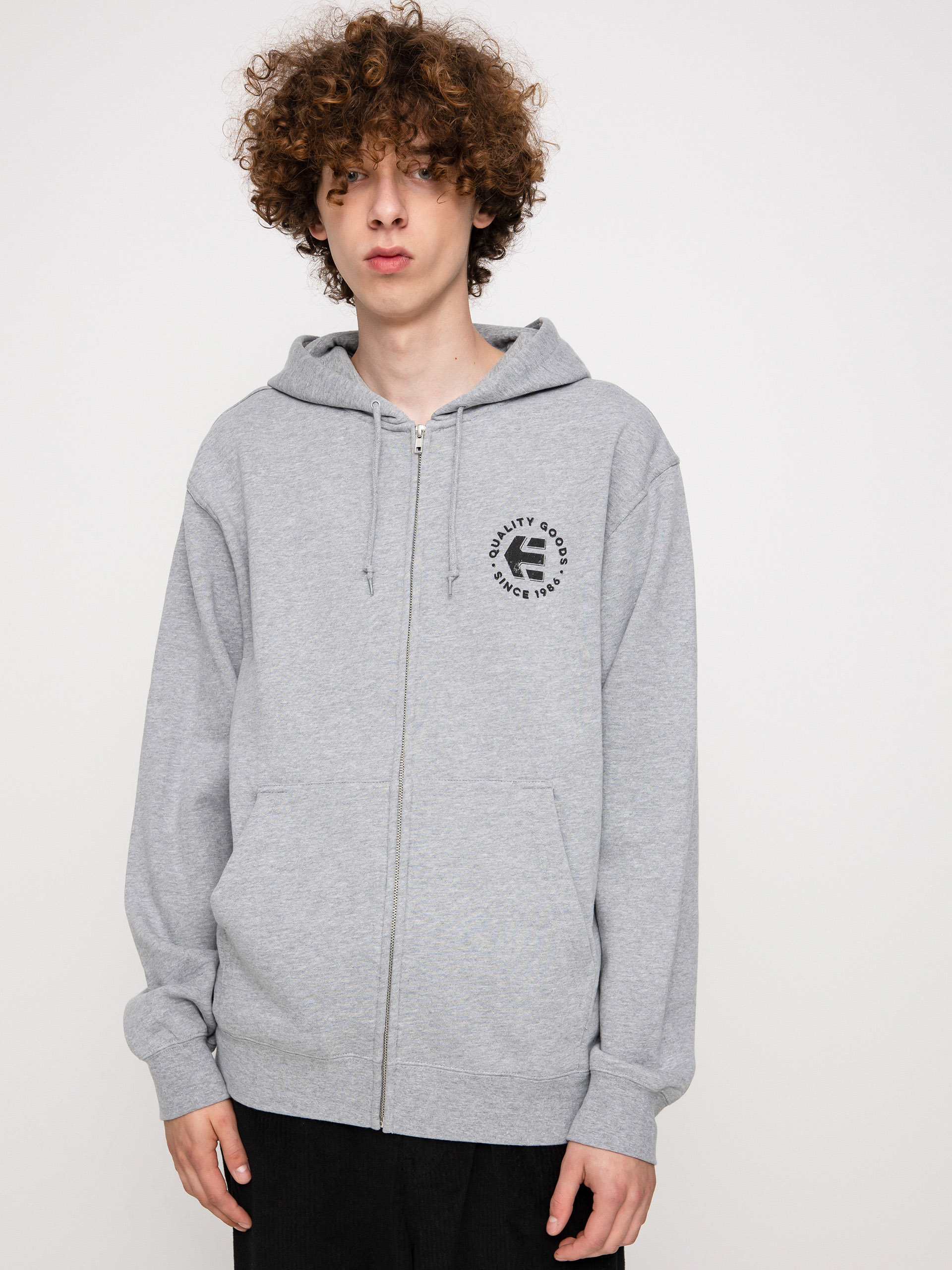 Bluza z kapturem Etnies Since 1986 Zip (grey/heather)