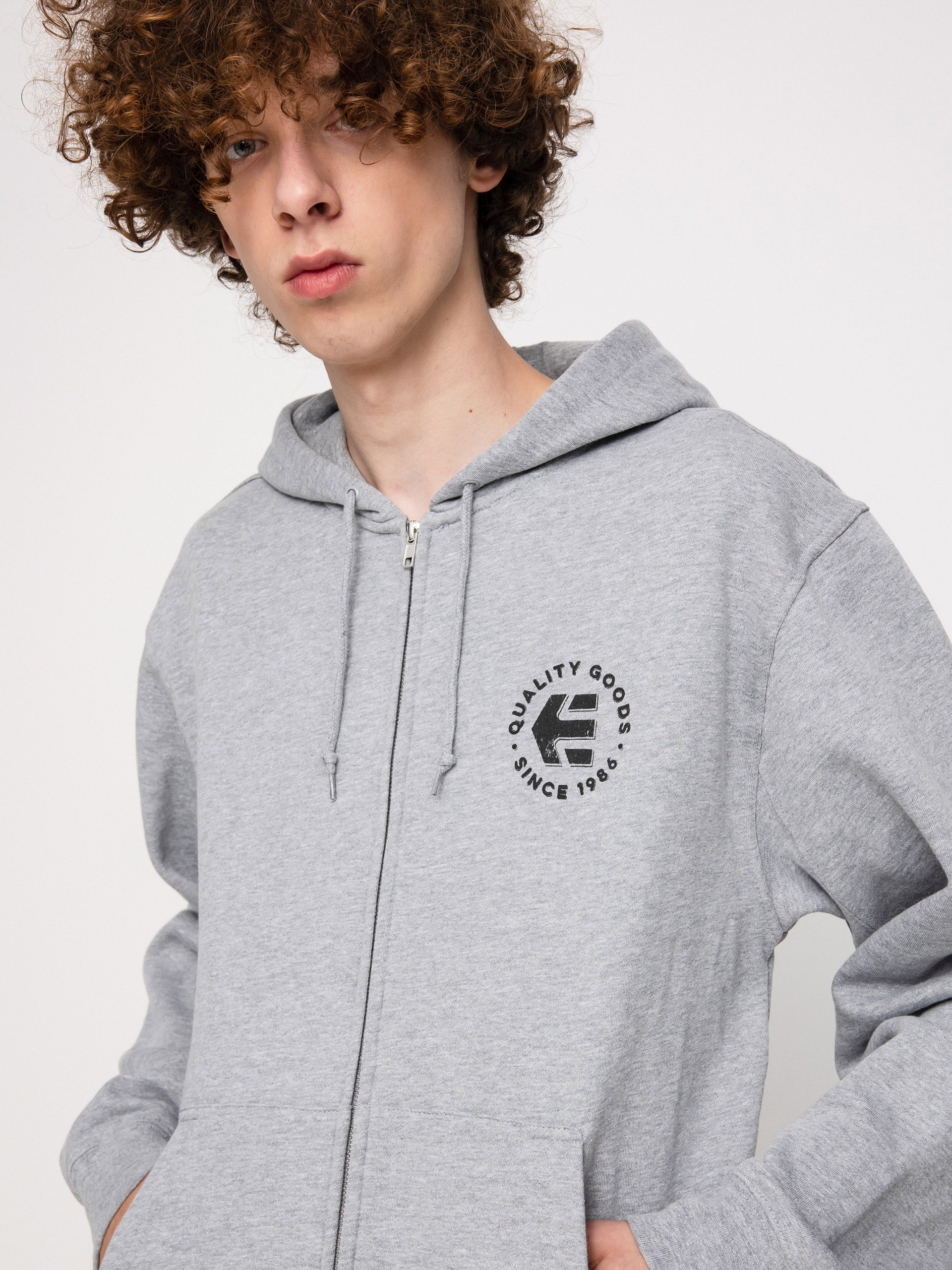 Bluza z kapturem Etnies Since 1986 Zip (grey/heather)