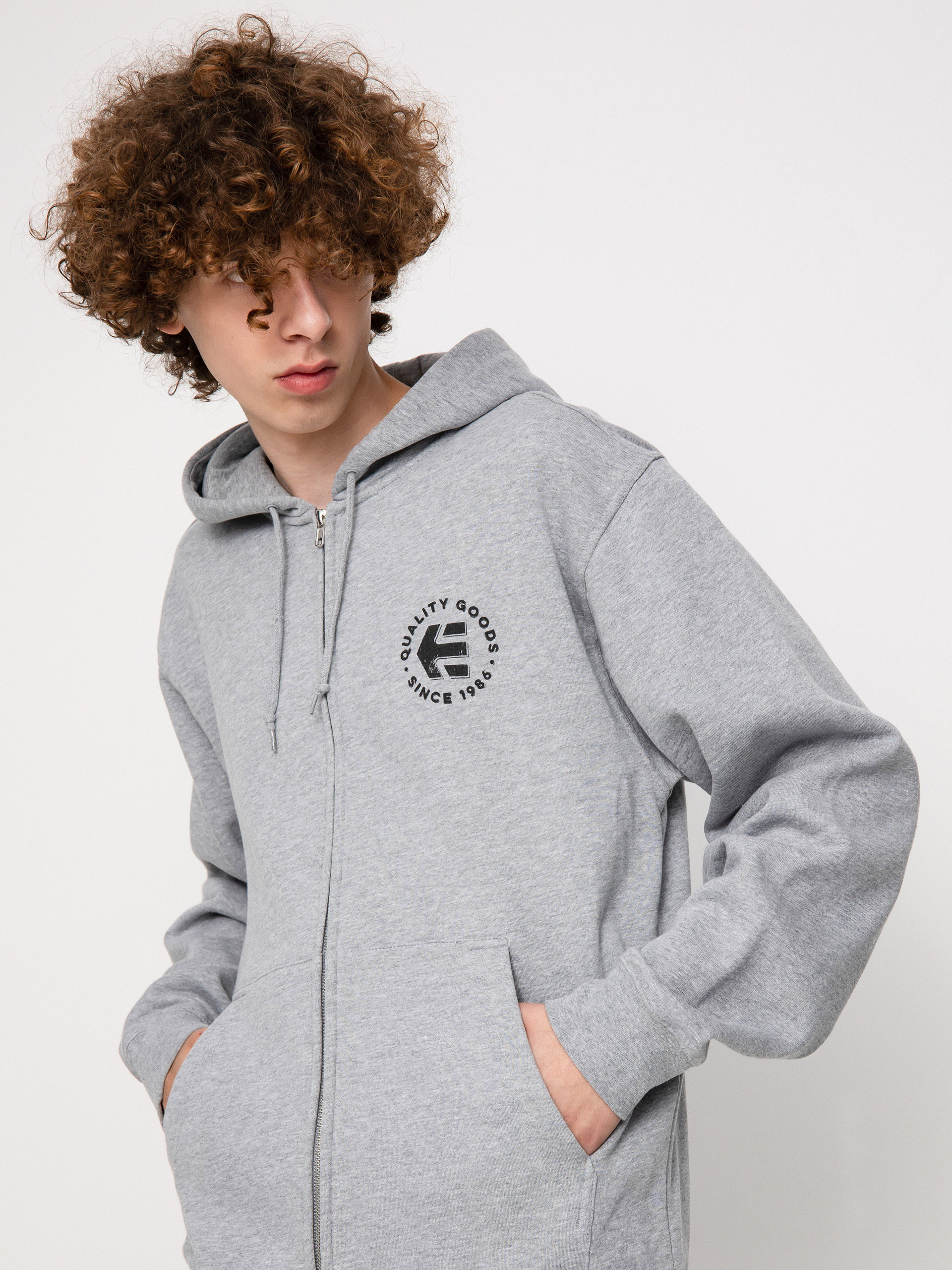 Bluza z kapturem Etnies Since 1986 Zip (grey/heather)