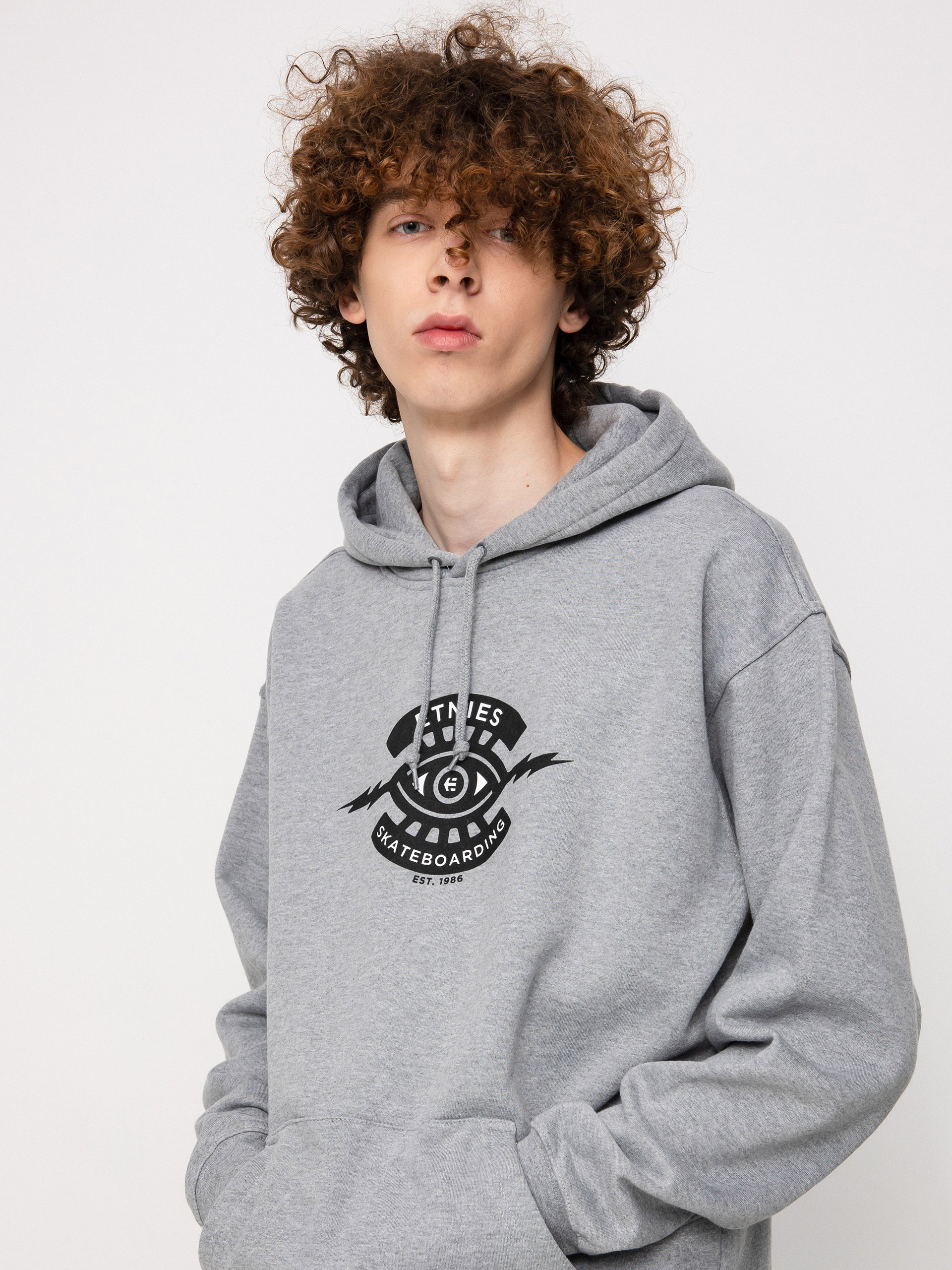 Bluza z kapturem Etnies Jw (charcoal/heather)