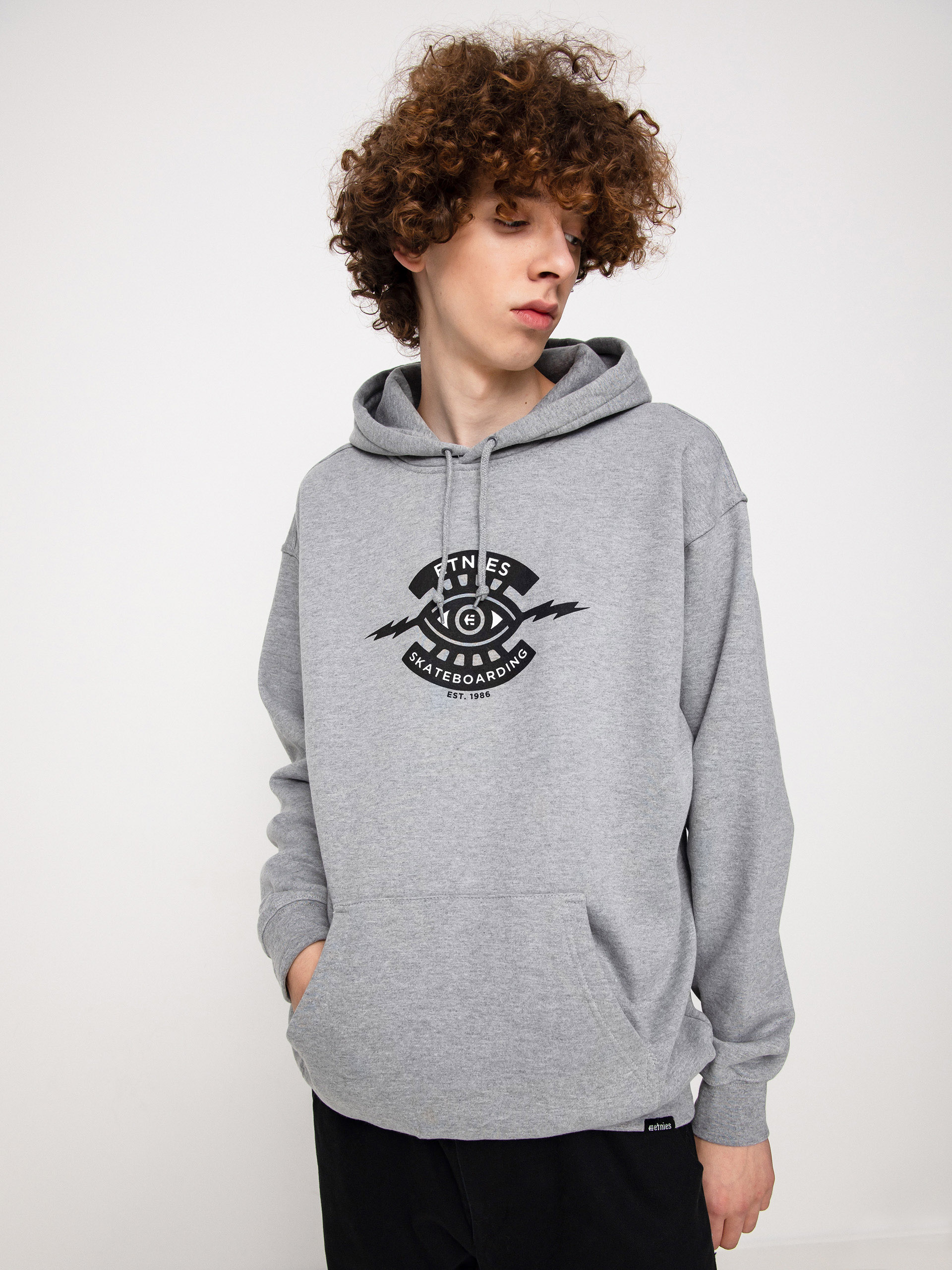 Bluza z kapturem Etnies Jw (charcoal/heather)