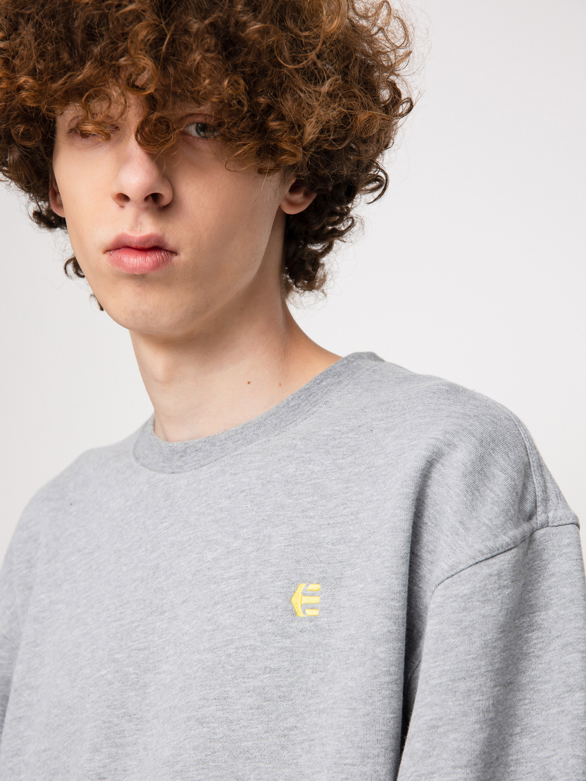Bluza Etnies Icon Crew (grey/yellow)