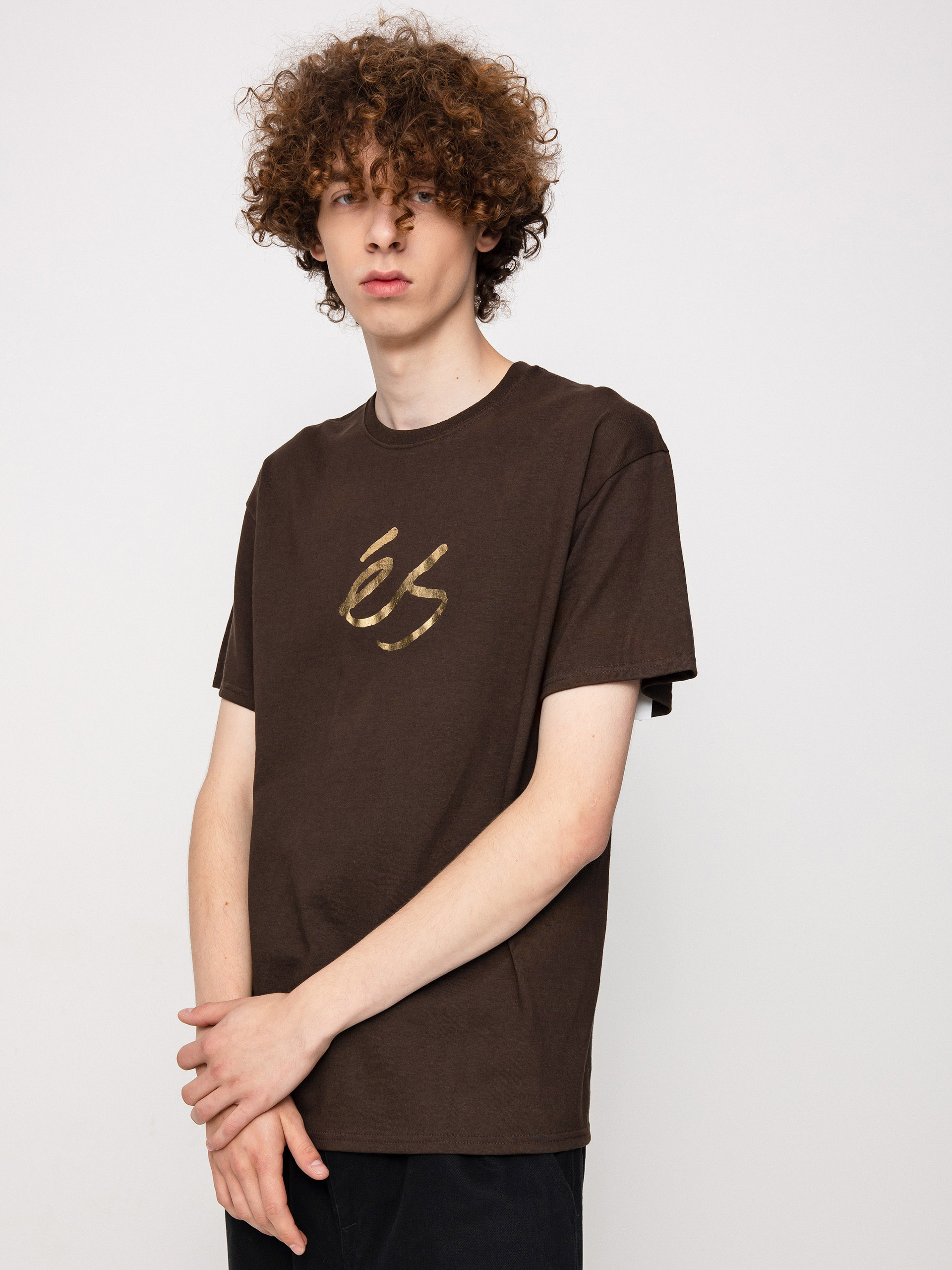 T-shirt eS Foil Script (brown)