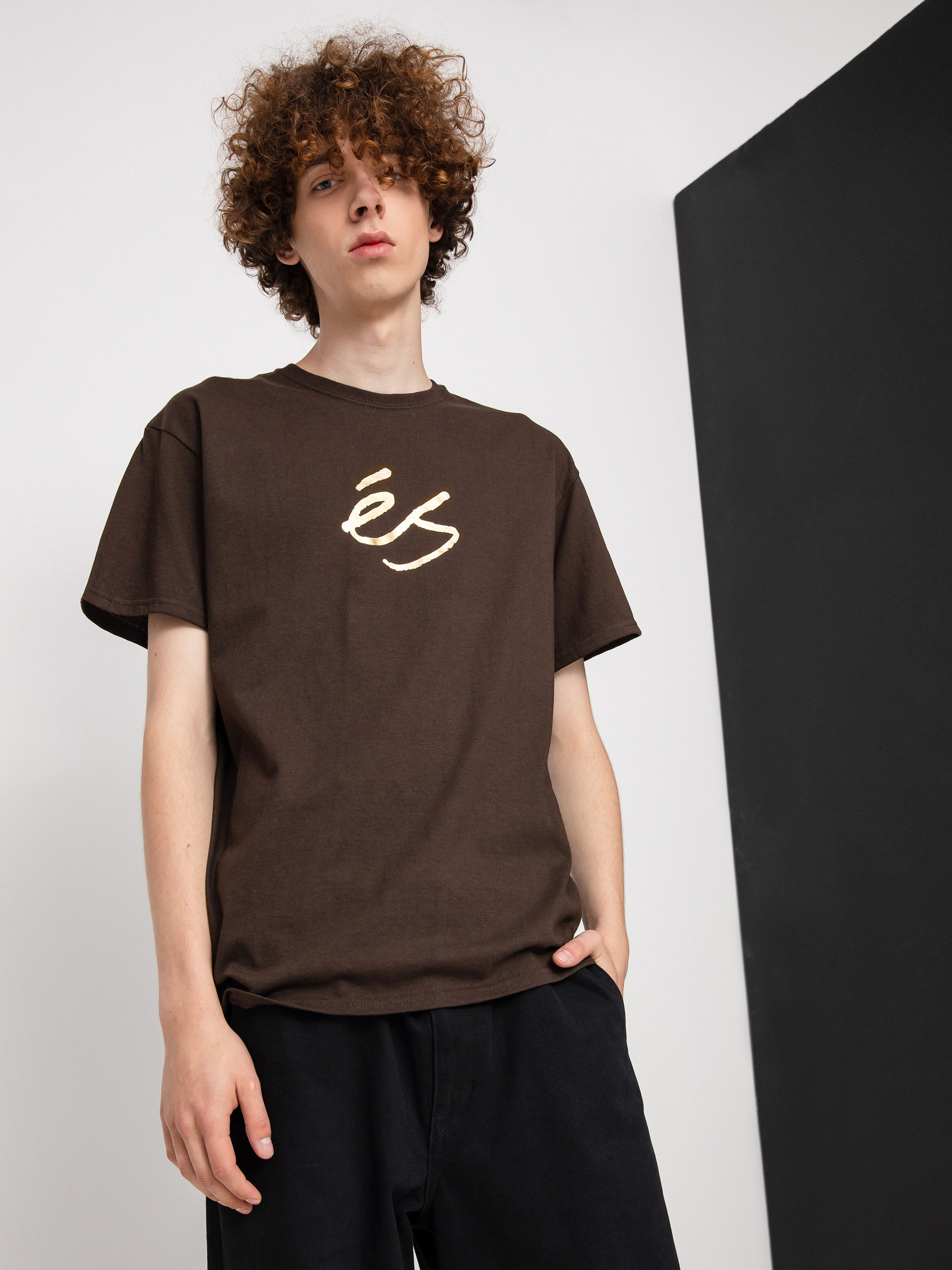 T-shirt eS Foil Script (brown)